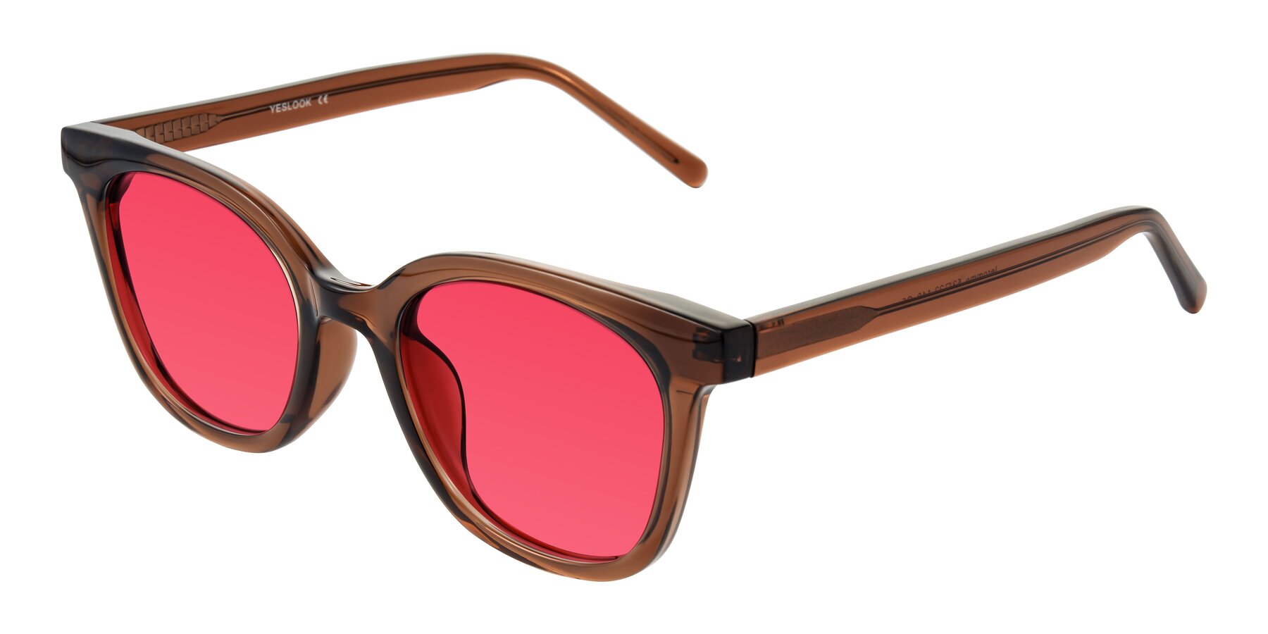 Angle of Jeromme in Coffee with Red Tinted Lenses