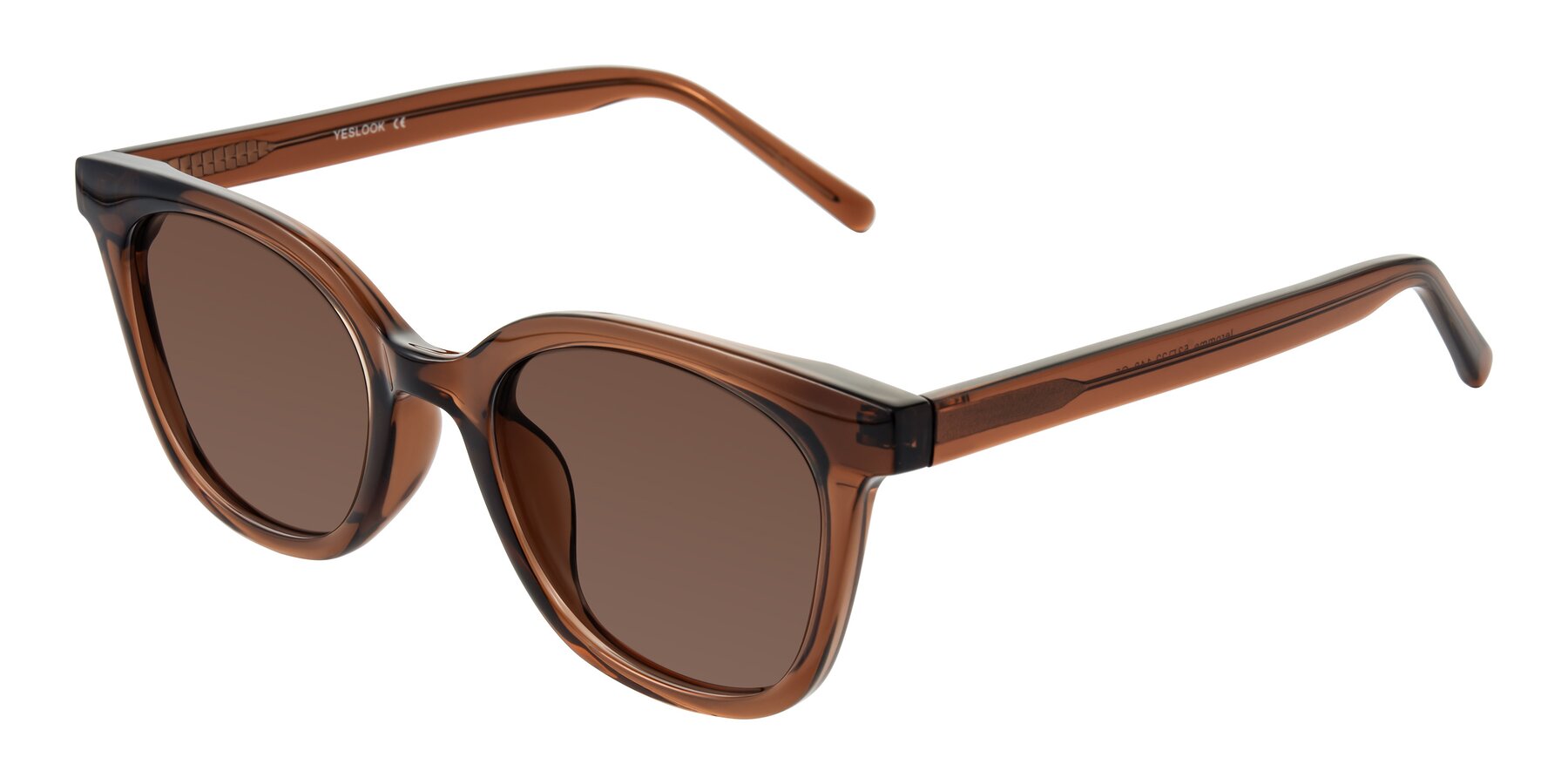 Angle of Jeromme in Coffee with Brown Tinted Lenses