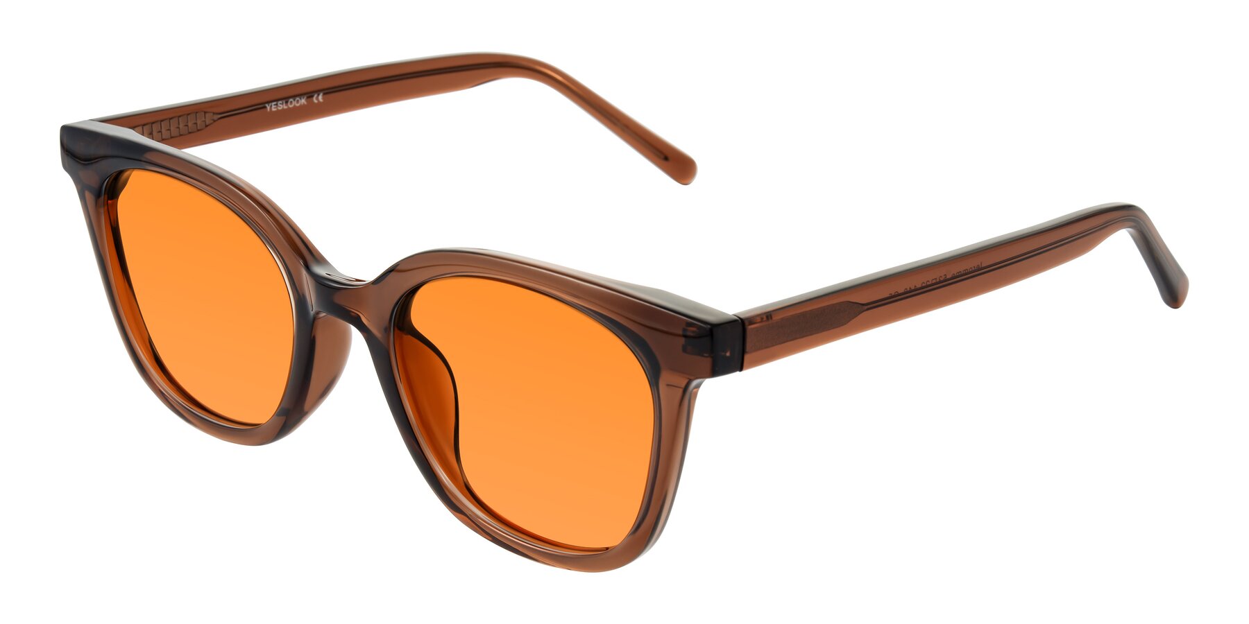 Angle of Jeromme in Coffee with Orange Tinted Lenses