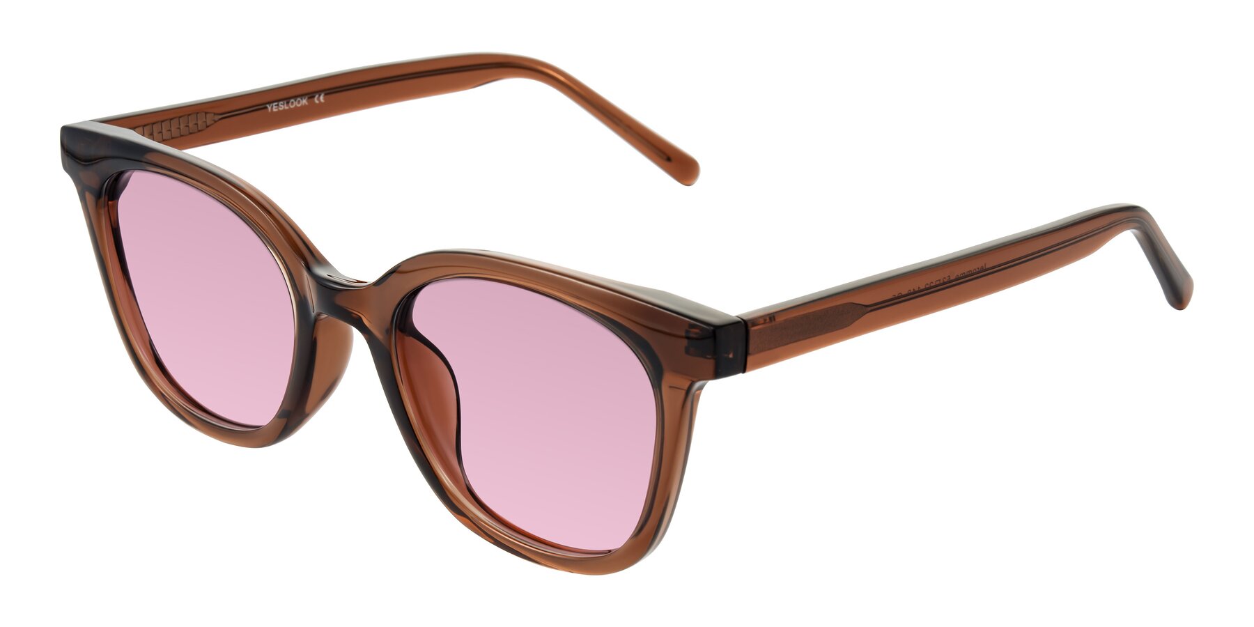 Angle of Jeromme in Coffee with Light Wine Tinted Lenses