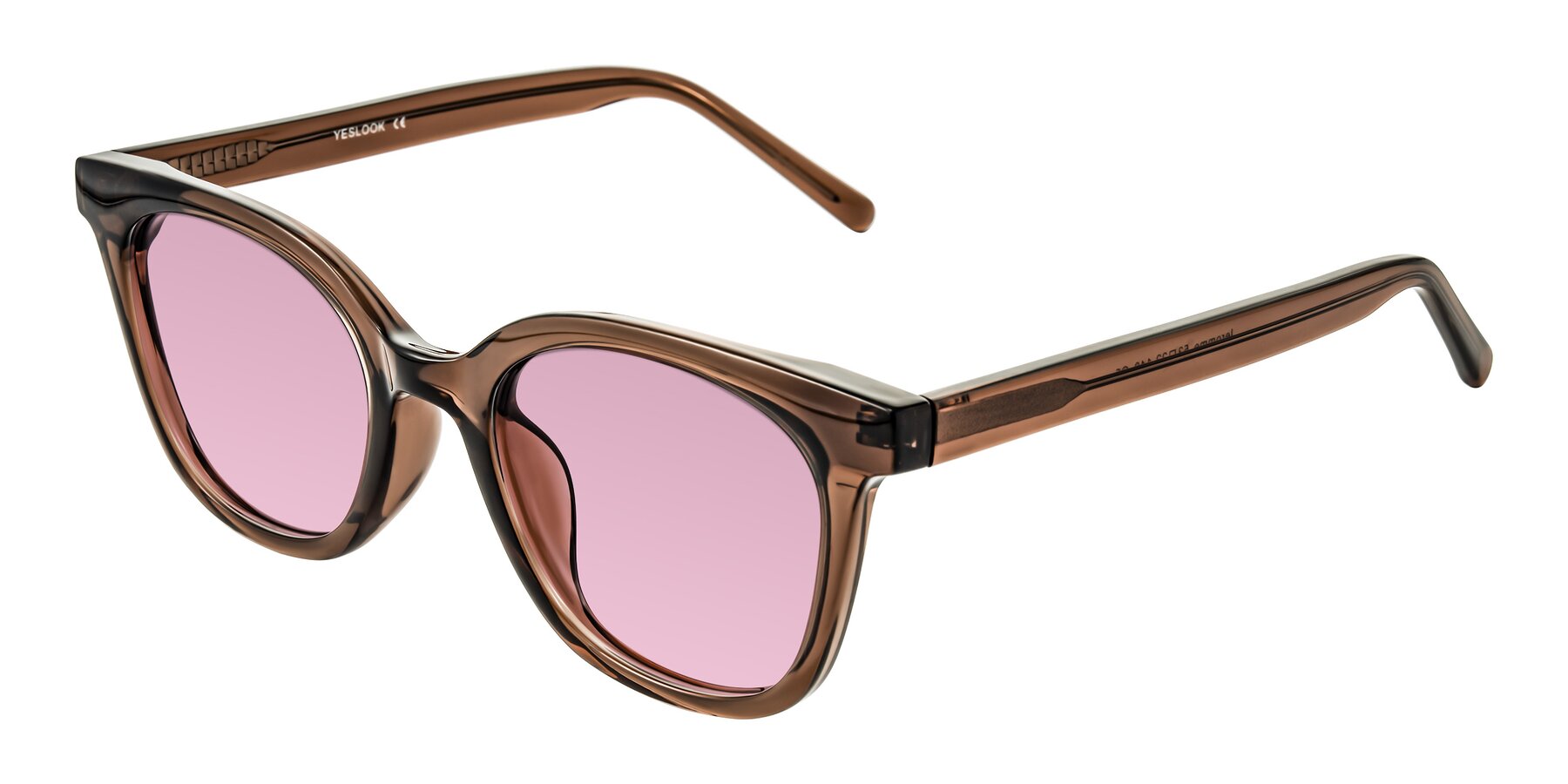 Angle of Jeromme in Coffee with Light Wine Tinted Lenses