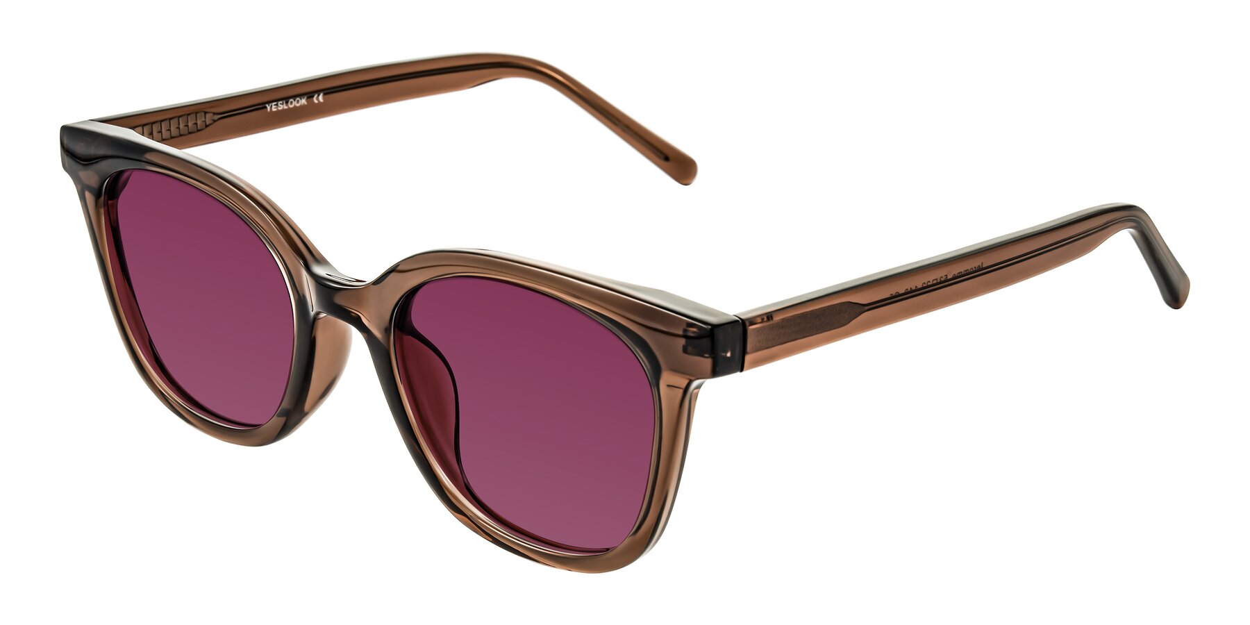 Angle of Jeromme in Coffee with Wine Tinted Lenses