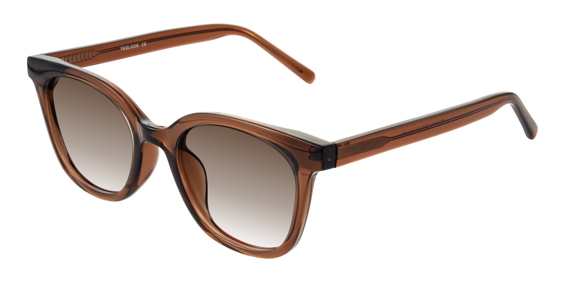 Angle of Jeromme in Coffee with Brown Gradient Lenses