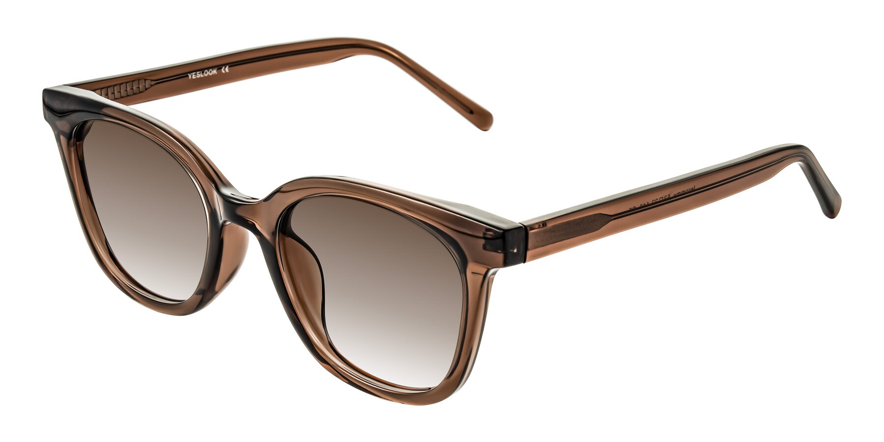 Angle of Jeromme in Coffee with Brown Gradient Lenses