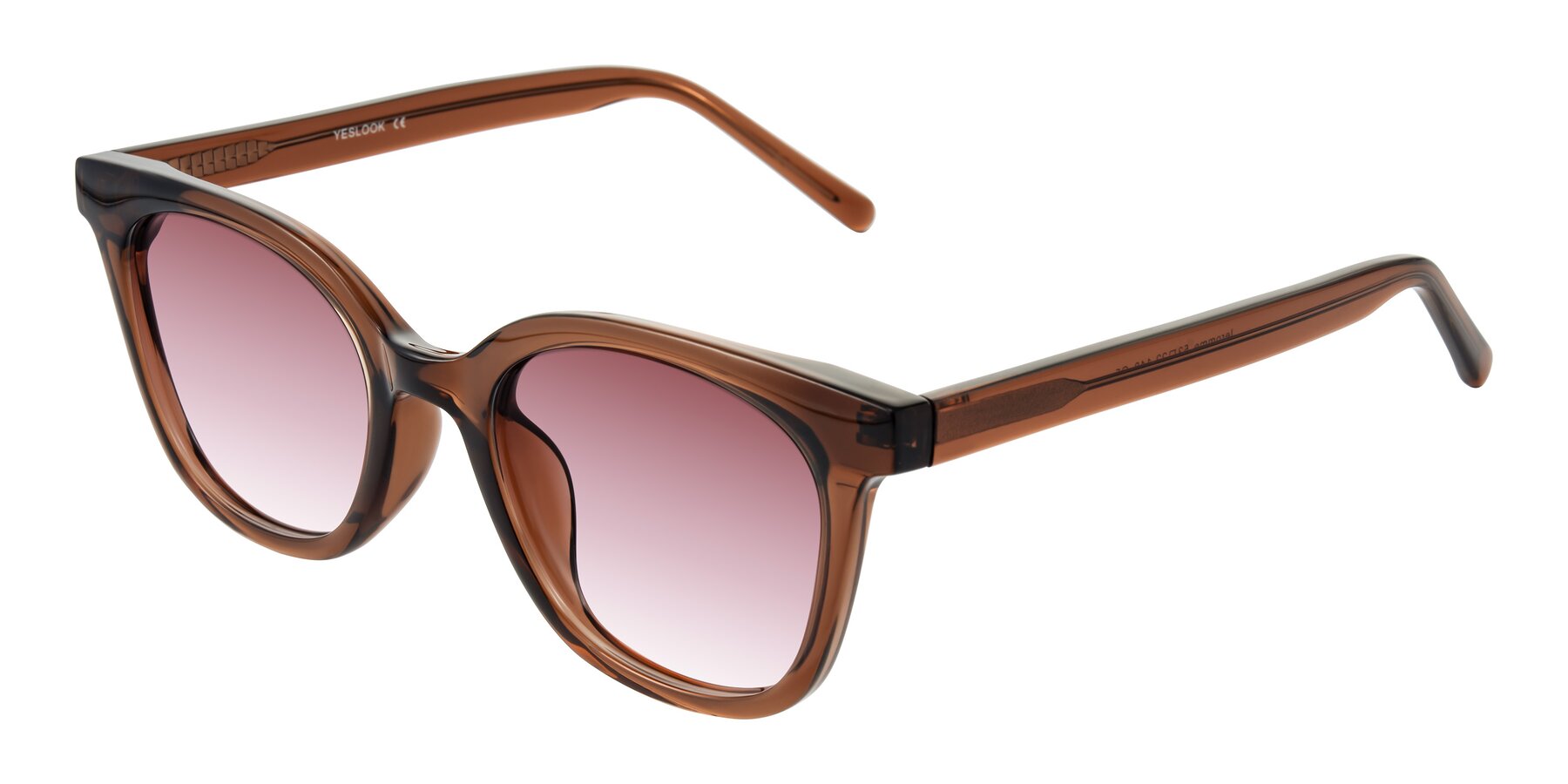 Angle of Jeromme in Coffee with Garnet Gradient Lenses