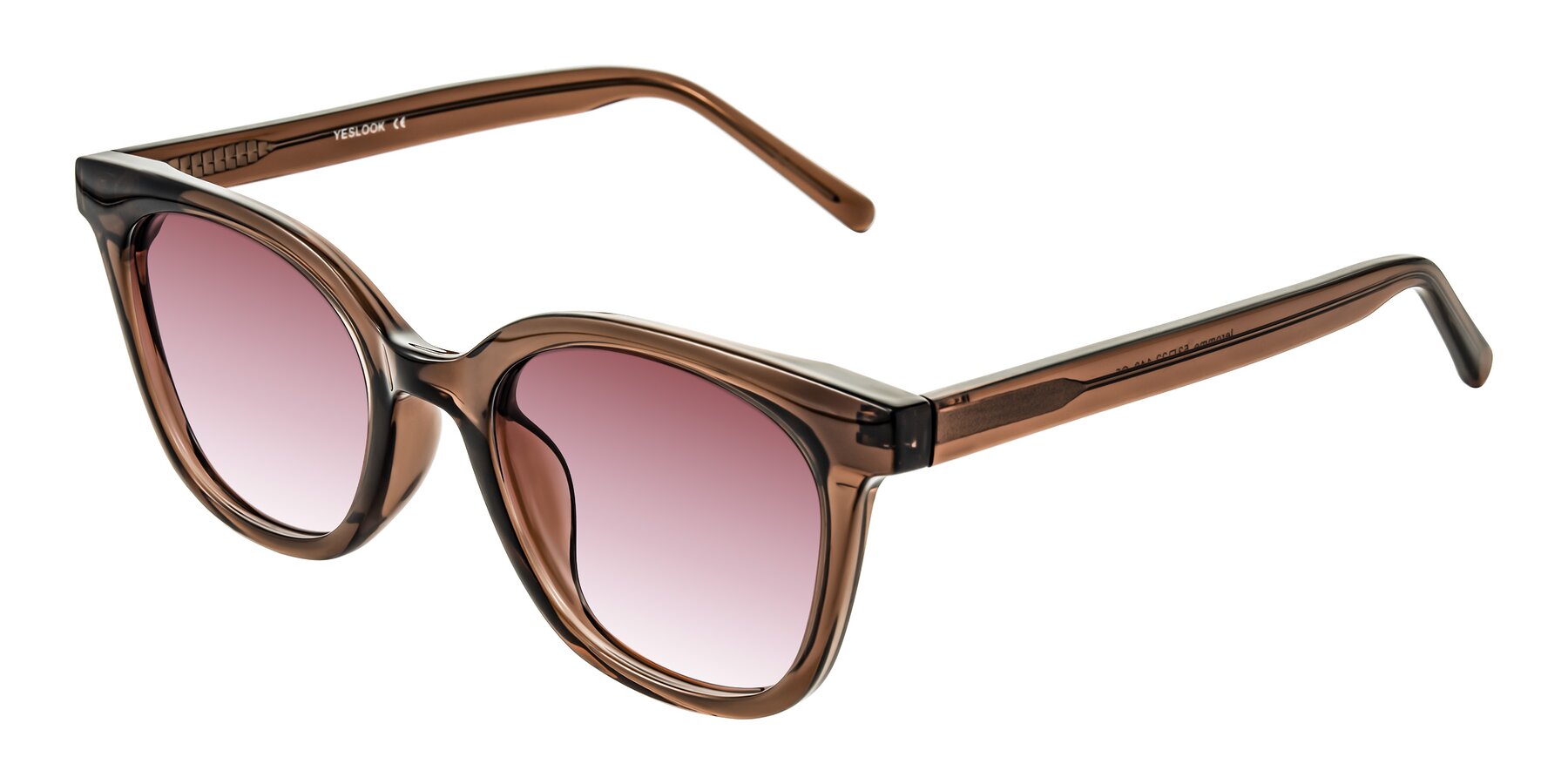 Angle of Jeromme in Coffee with Garnet Gradient Lenses