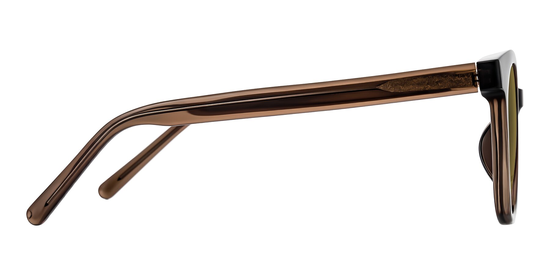 Side of Jeromme in Coffee with Brown Polarized Lenses