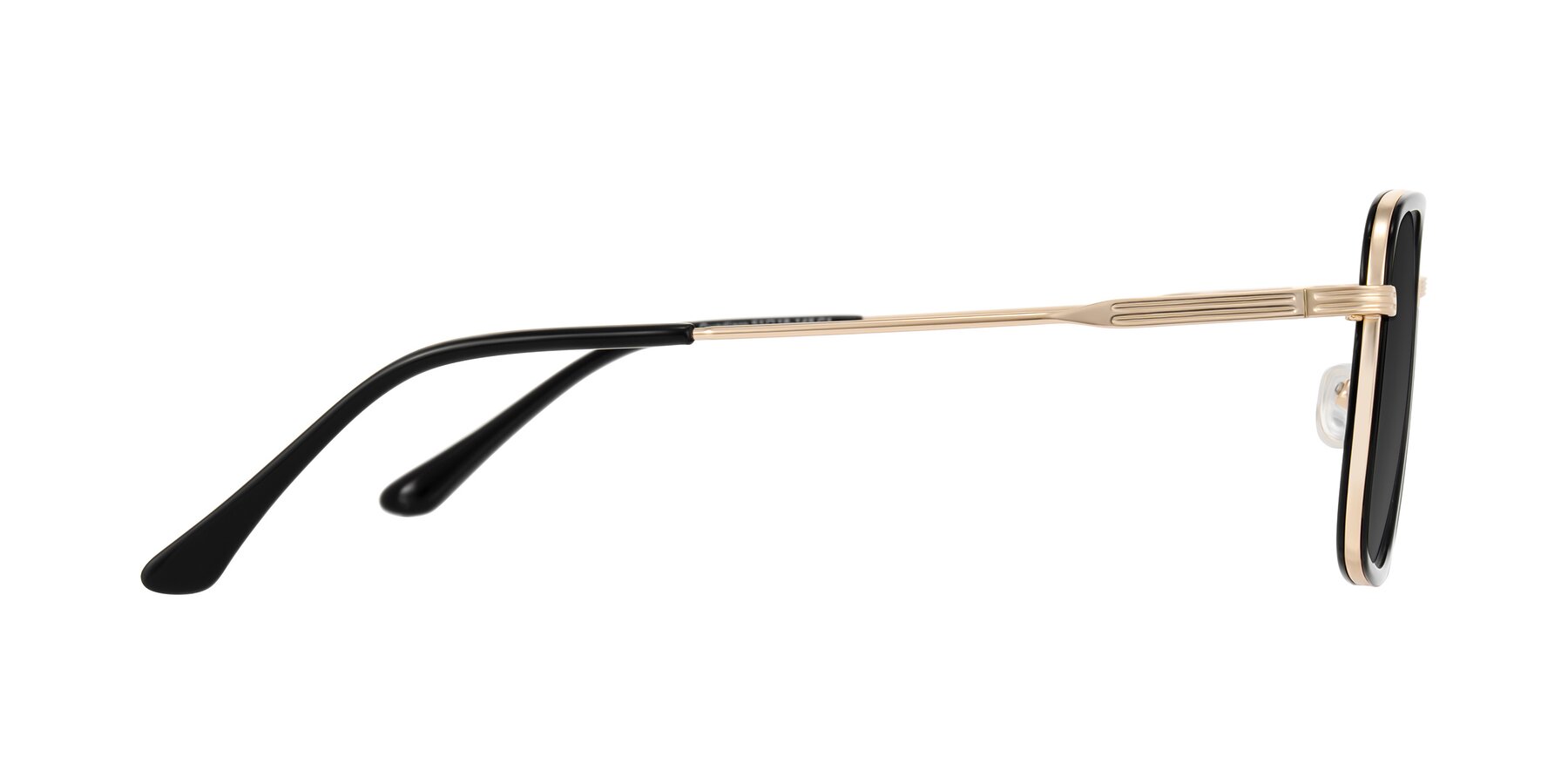 Side of Guadiaro in Black/Gold with Gray Tinted Lenses