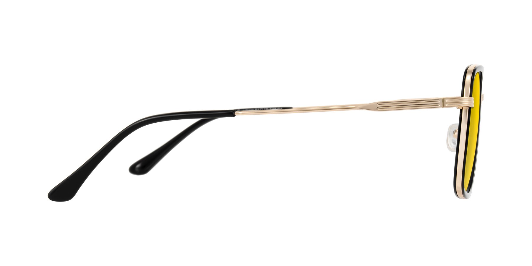 Side of Guadiaro in Black/Gold with Yellow Tinted Lenses