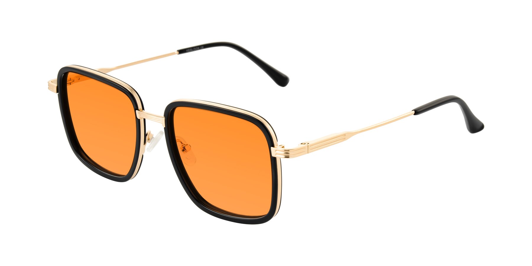 Angle of Guadiaro in Black/Gold with Orange Tinted Lenses