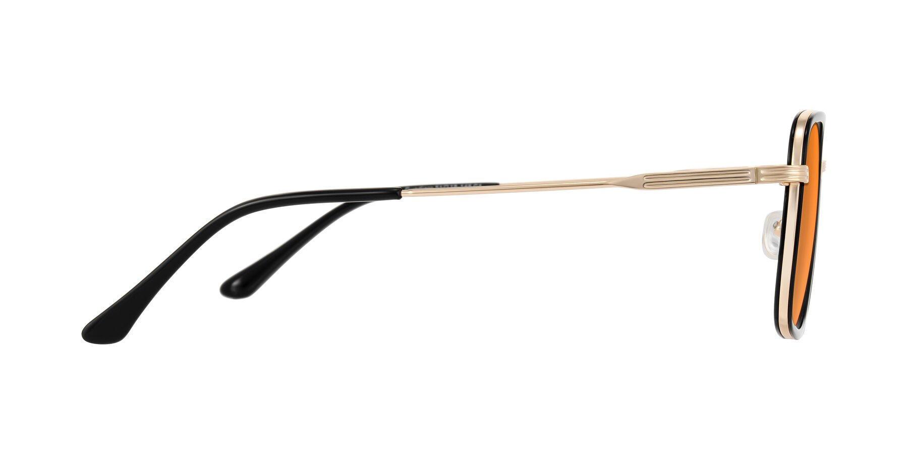 Side of Guadiaro in Black/Gold with Orange Tinted Lenses