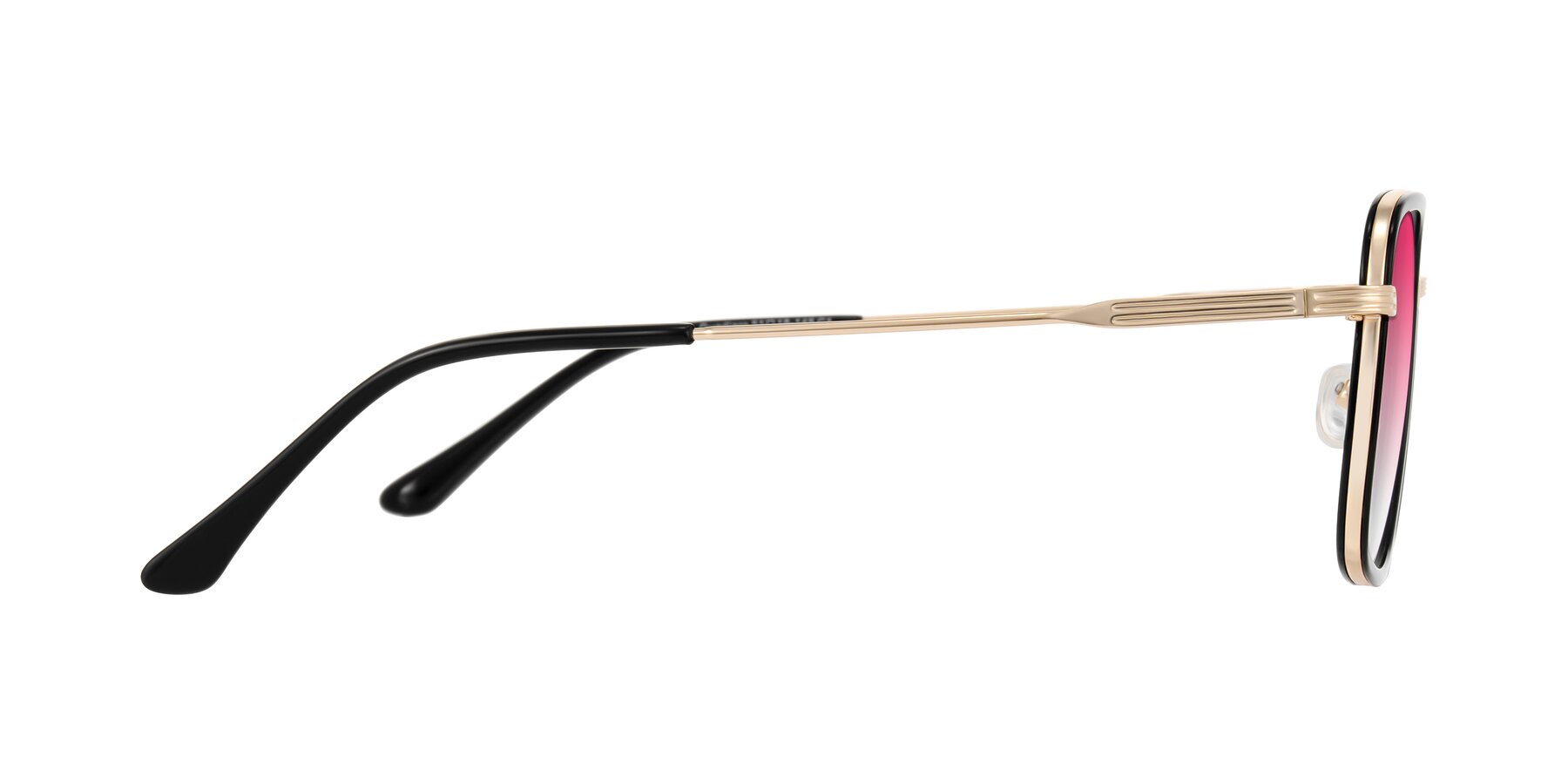 Side of Guadiaro in Black/Gold with Pink Gradient Lenses