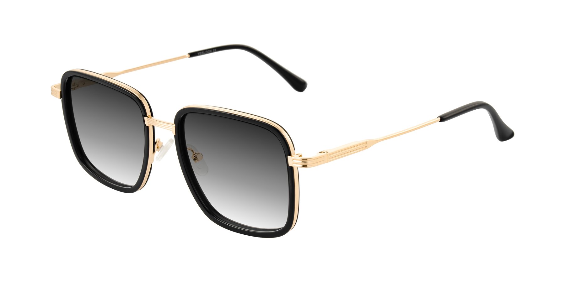 Angle of Guadiaro in Black/Gold with Gray Gradient Lenses