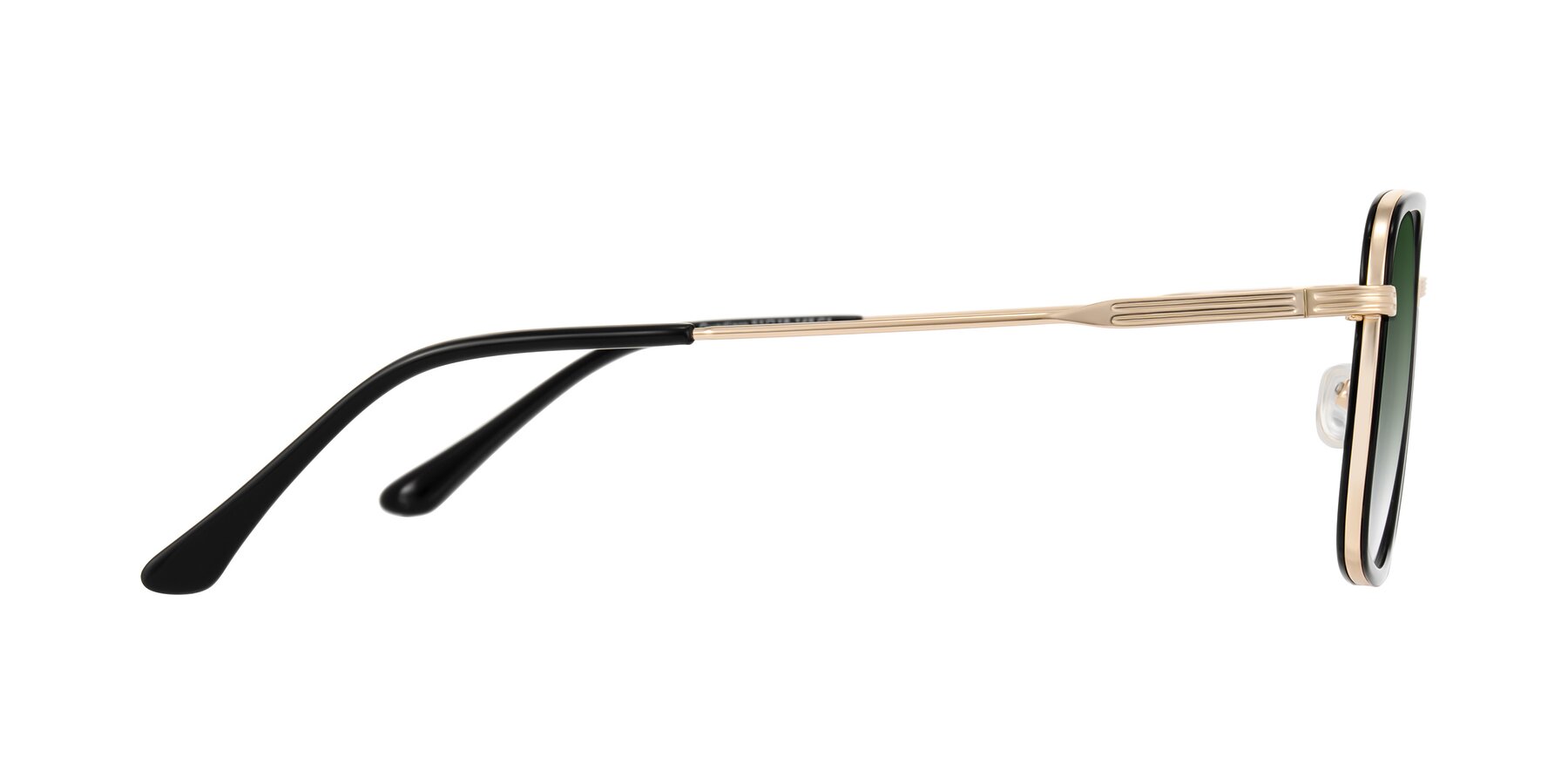 Side of Guadiaro in Black/Gold with Green Gradient Lenses
