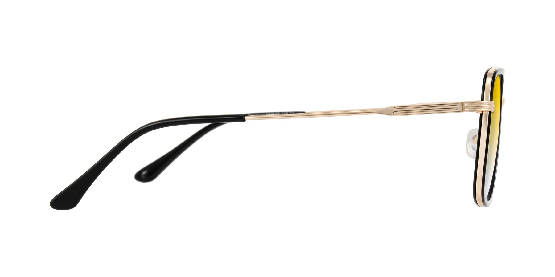 Side of Guadiaro in Black/Gold with Yellow Gradient Lenses