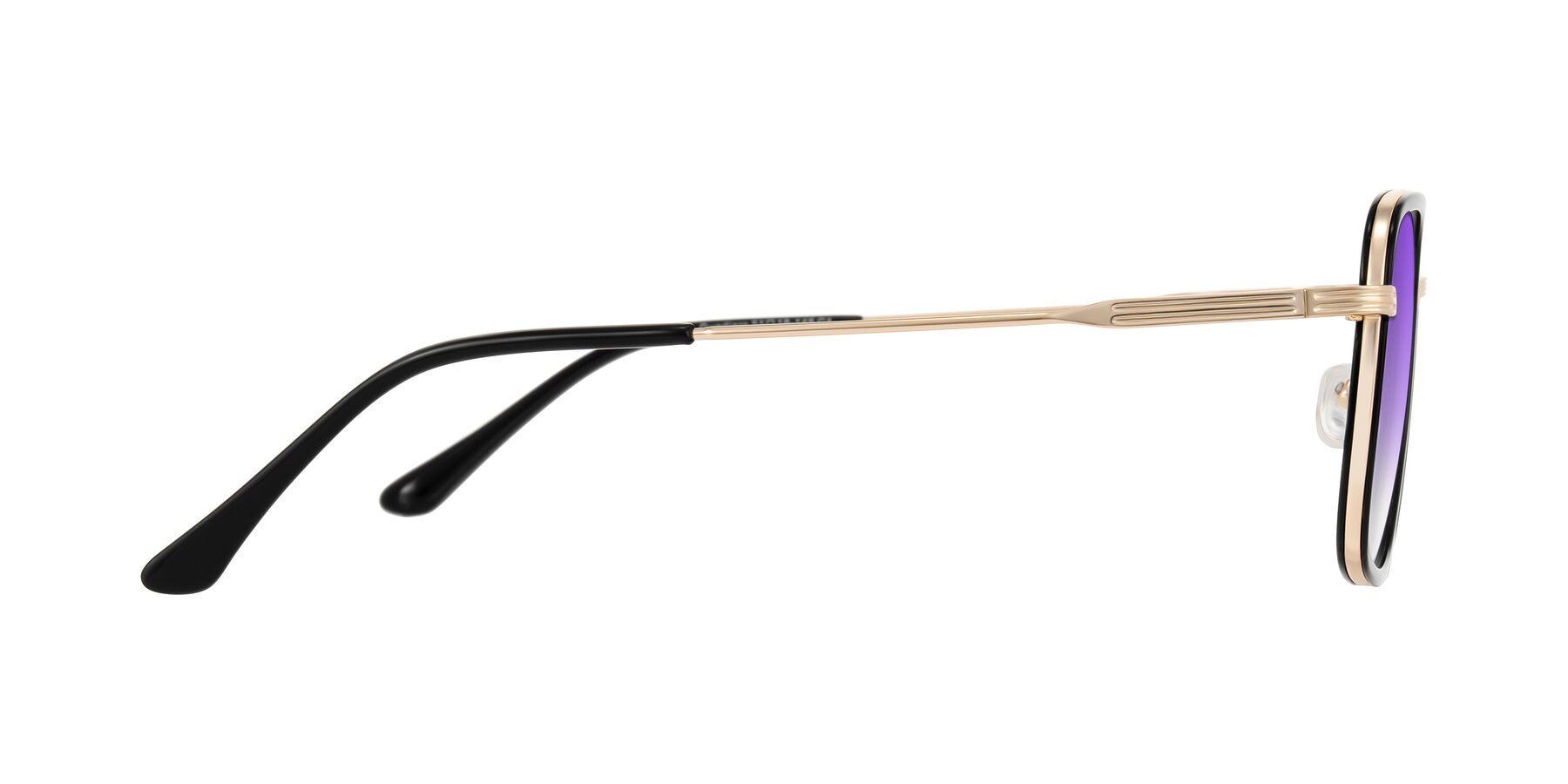 Side of Guadiaro in Black/Gold with Purple Gradient Lenses