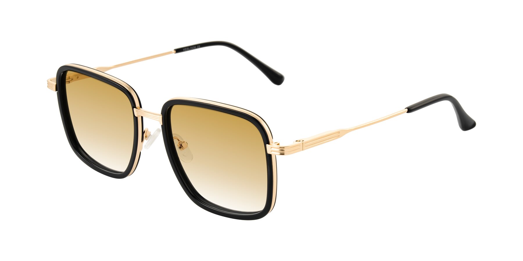 Angle of Guadiaro in Black/Gold with Champagne Gradient Lenses