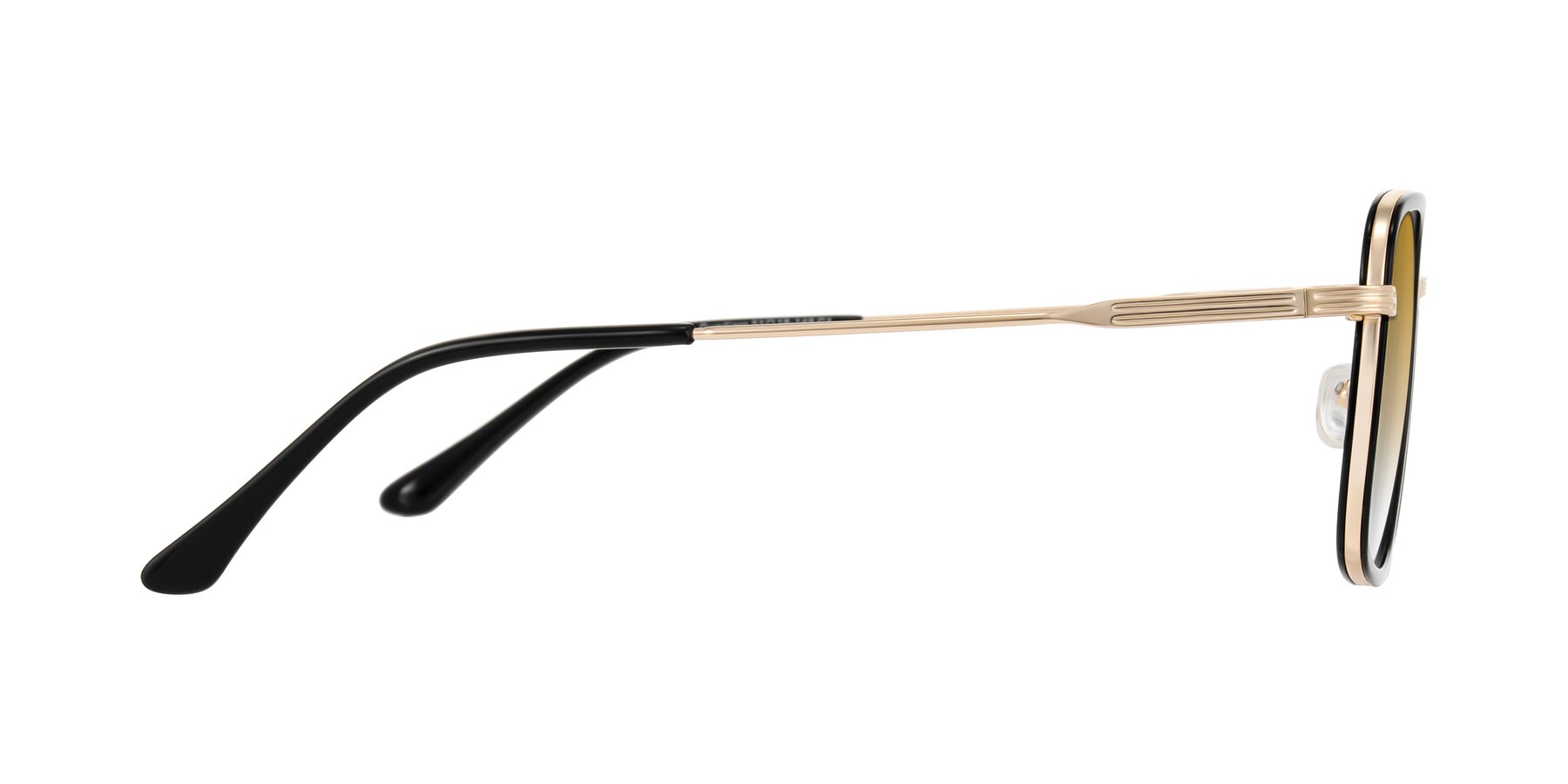 Side of Guadiaro in Black/Gold with Champagne Gradient Lenses