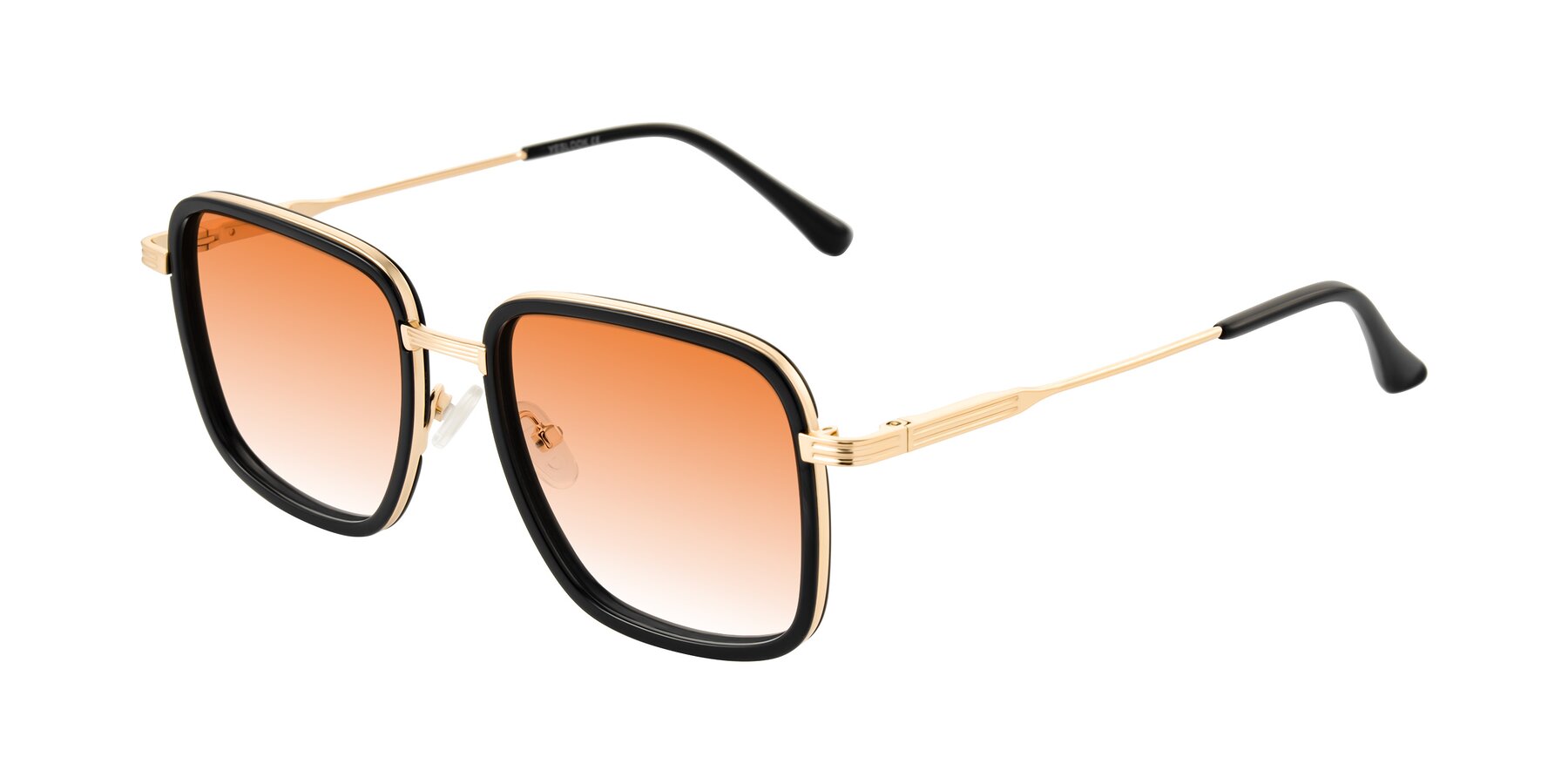 Angle of Guadiaro in Black/Gold with Orange Gradient Lenses