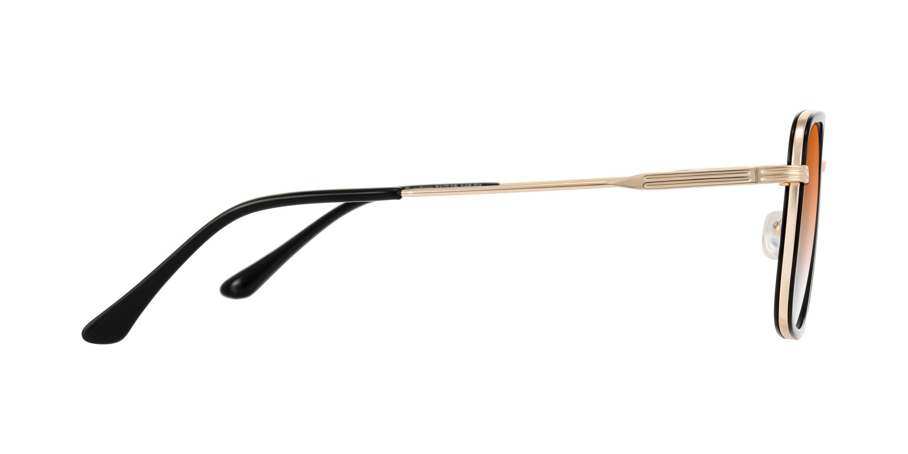 Side of Guadiaro in Black/Gold with Orange Gradient Lenses