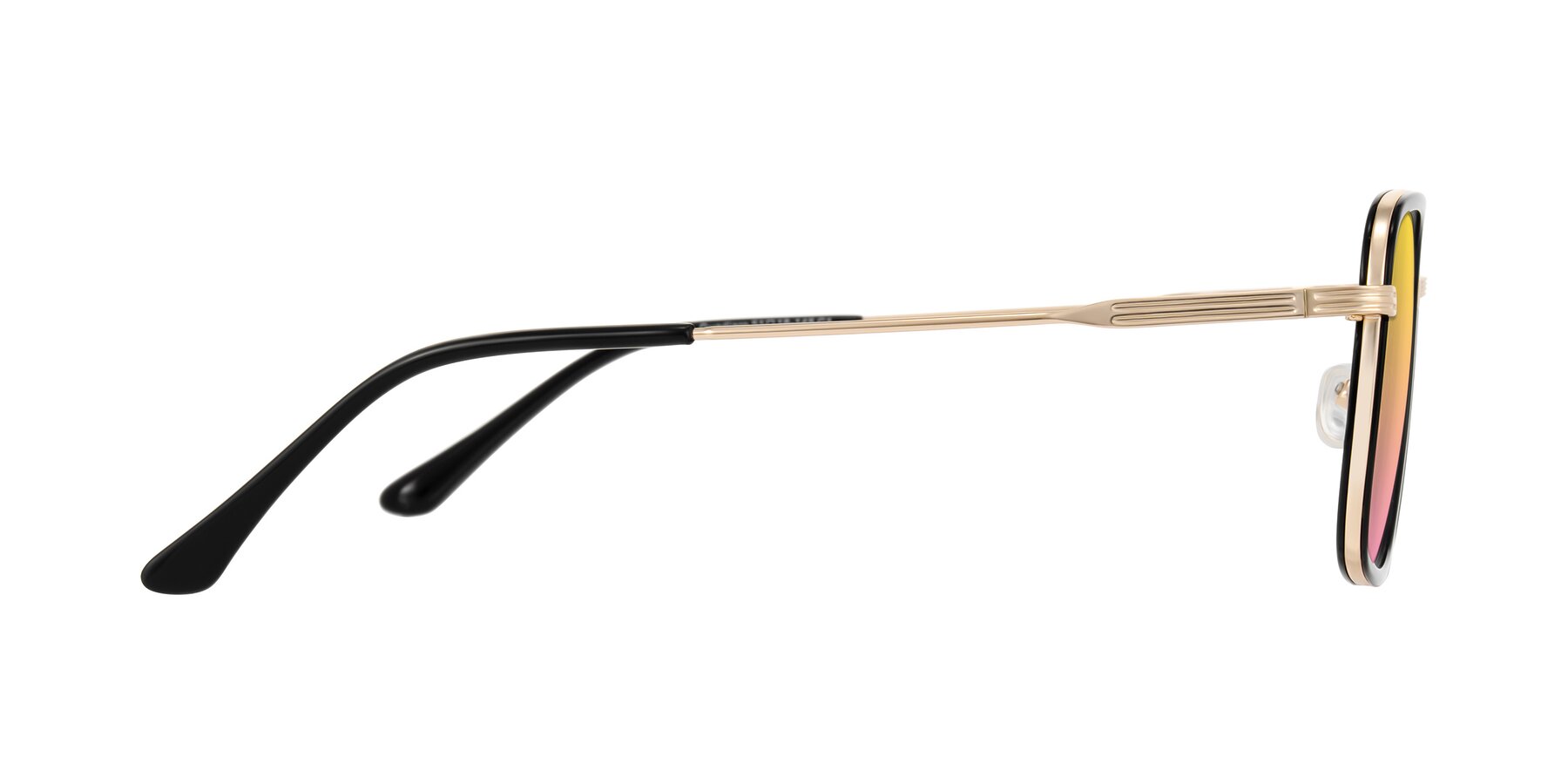 Side of Guadiaro in Black/Gold with Yellow / Pink Gradient Lenses