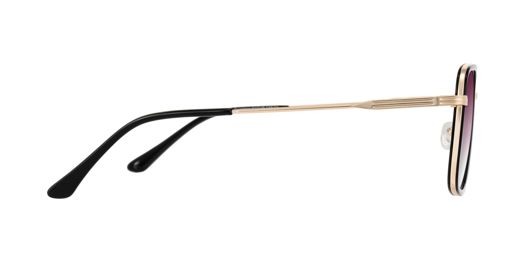 Side of Guadiaro in Black/Gold with Wine Gradient Lenses