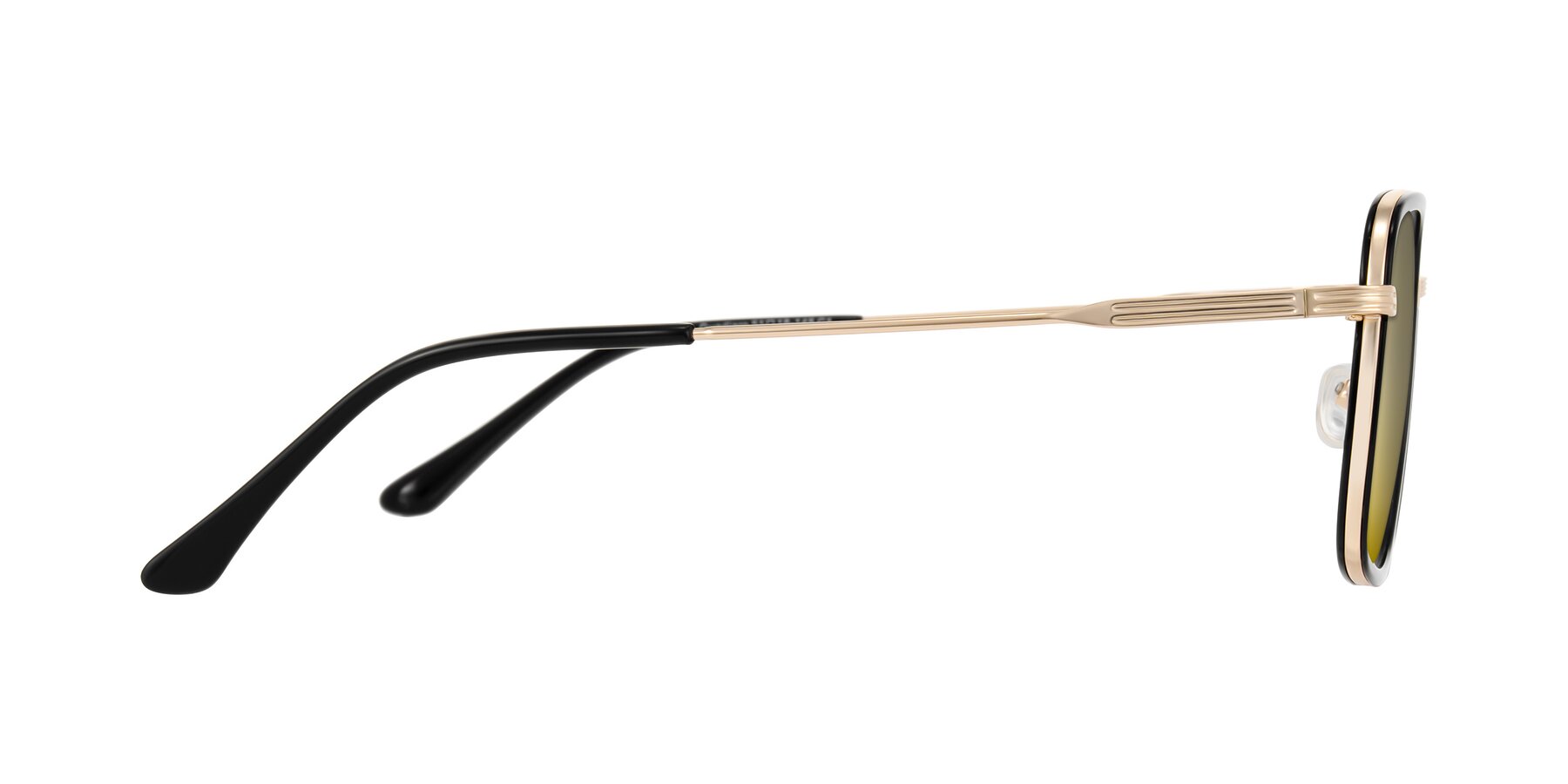 Side of Guadiaro in Black/Gold with Gold Mirrored Lenses