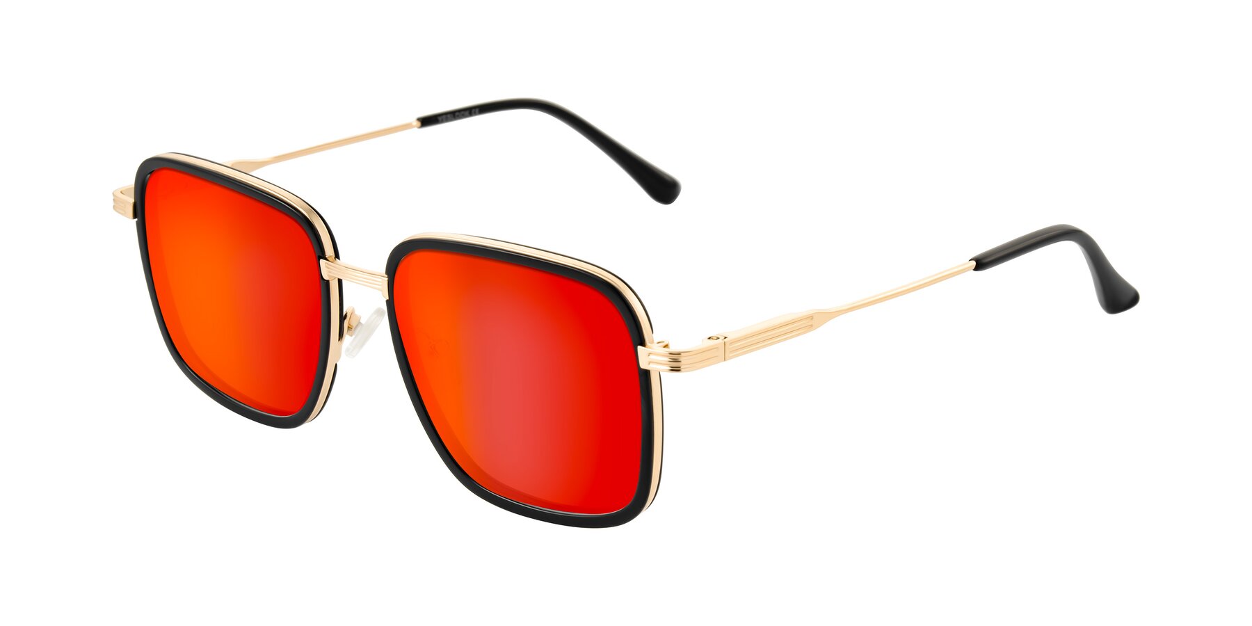 Angle of Guadiaro in Black/Gold with Red Gold Mirrored Lenses