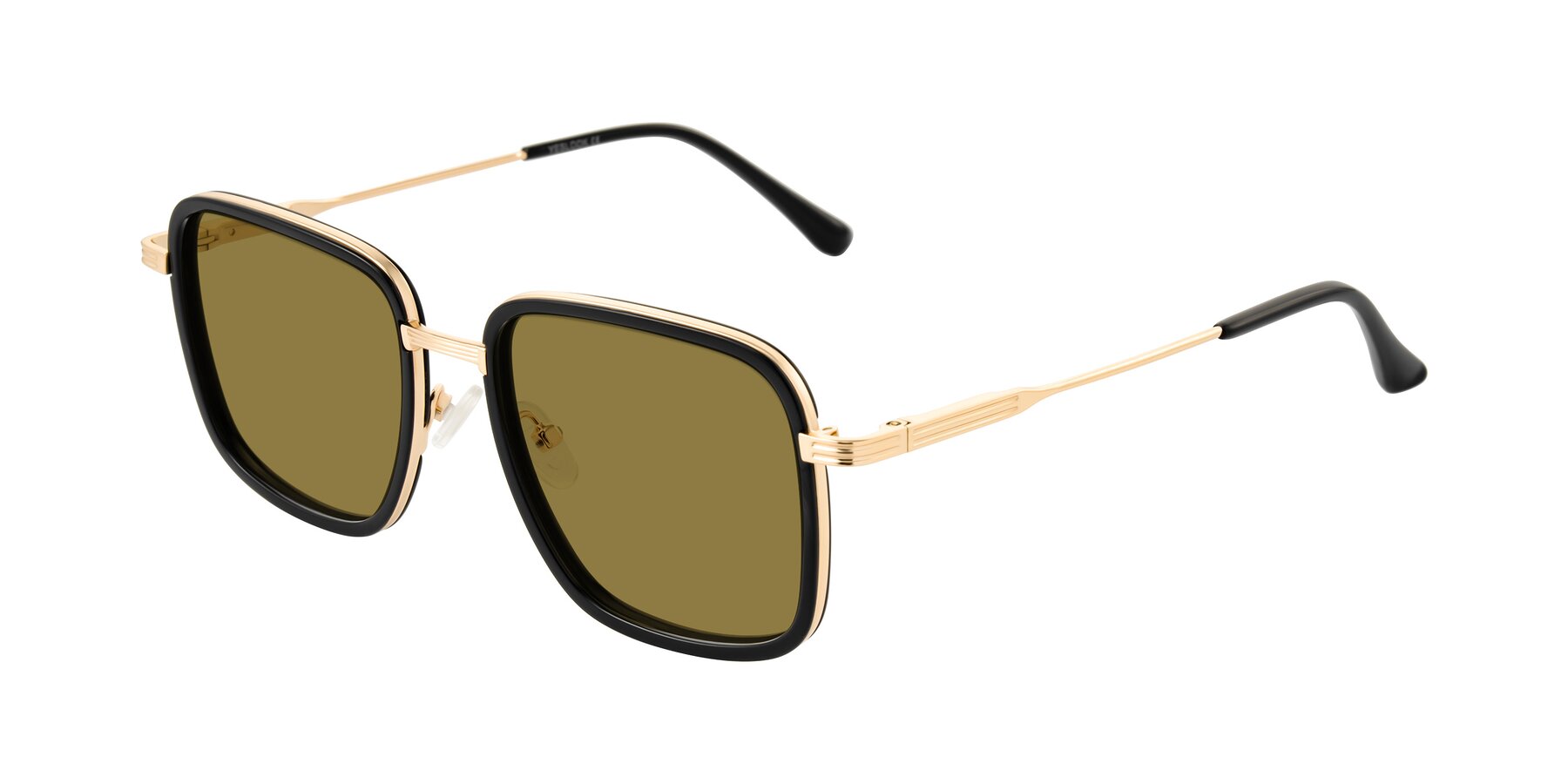 Angle of Guadiaro in Black/Gold with Brown Polarized Lenses