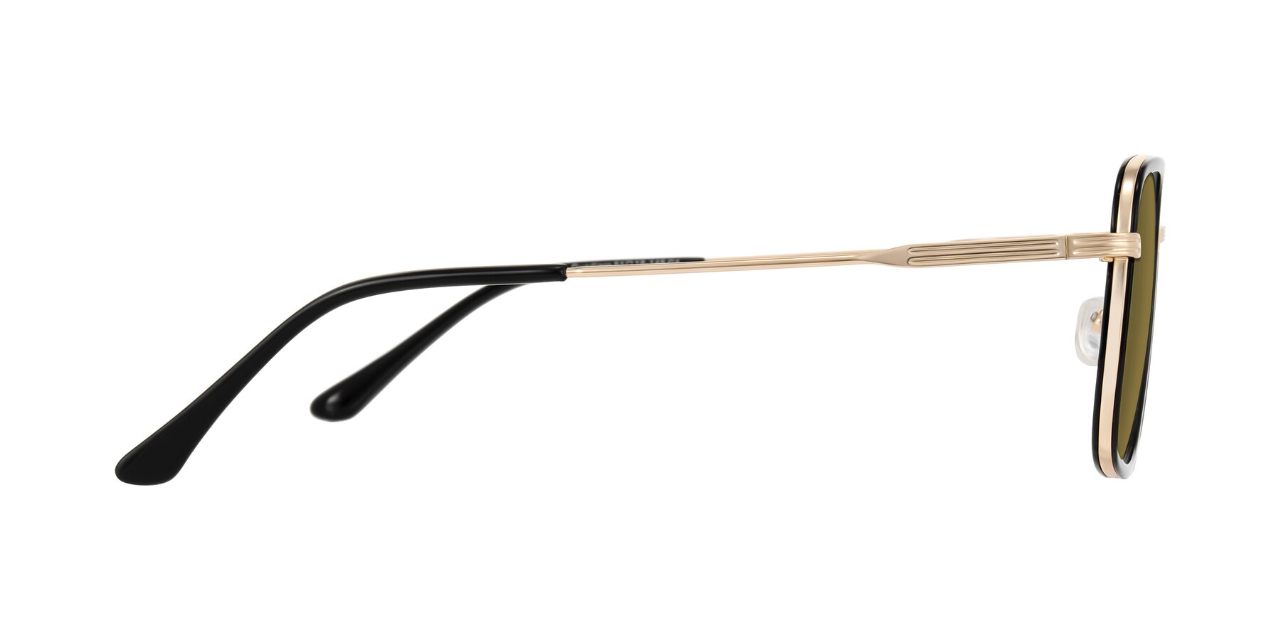 Side of Guadiaro in Black/Gold with Brown Polarized Lenses