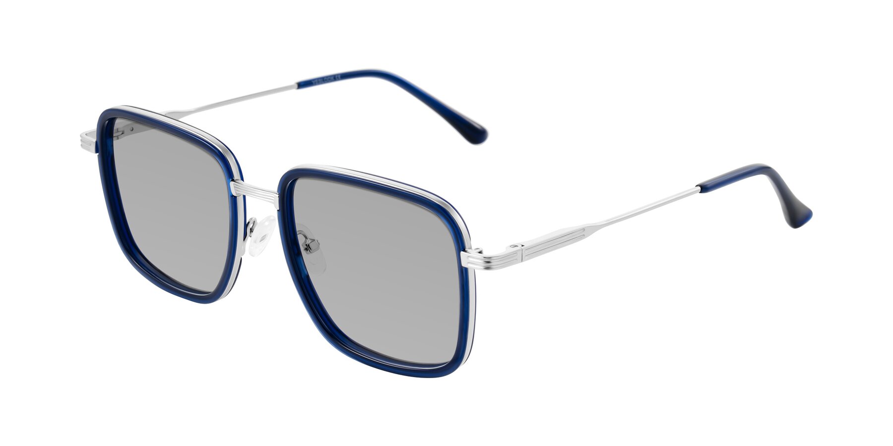 Angle of Guadiaro in Blue/Silver with Light Gray Tinted Lenses