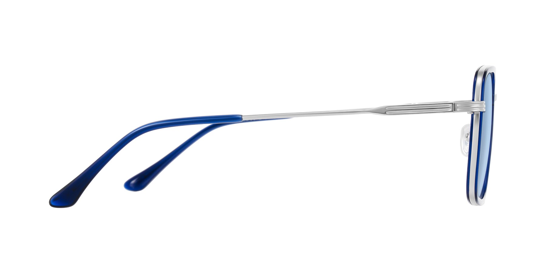 Side of Guadiaro in Blue/Silver with Light Blue Tinted Lenses