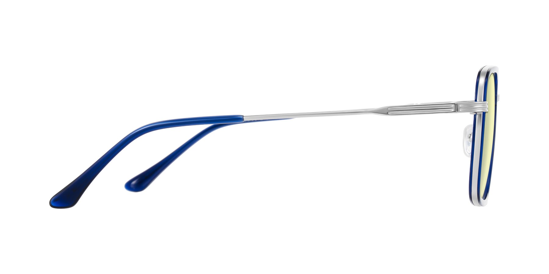 Side of Guadiaro in Blue/Silver with Light Yellow Tinted Lenses