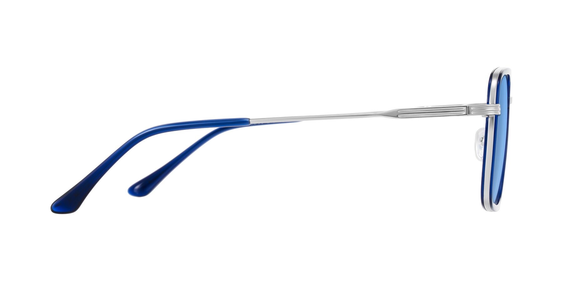 Side of Guadiaro in Blue/Silver with Medium Blue Tinted Lenses