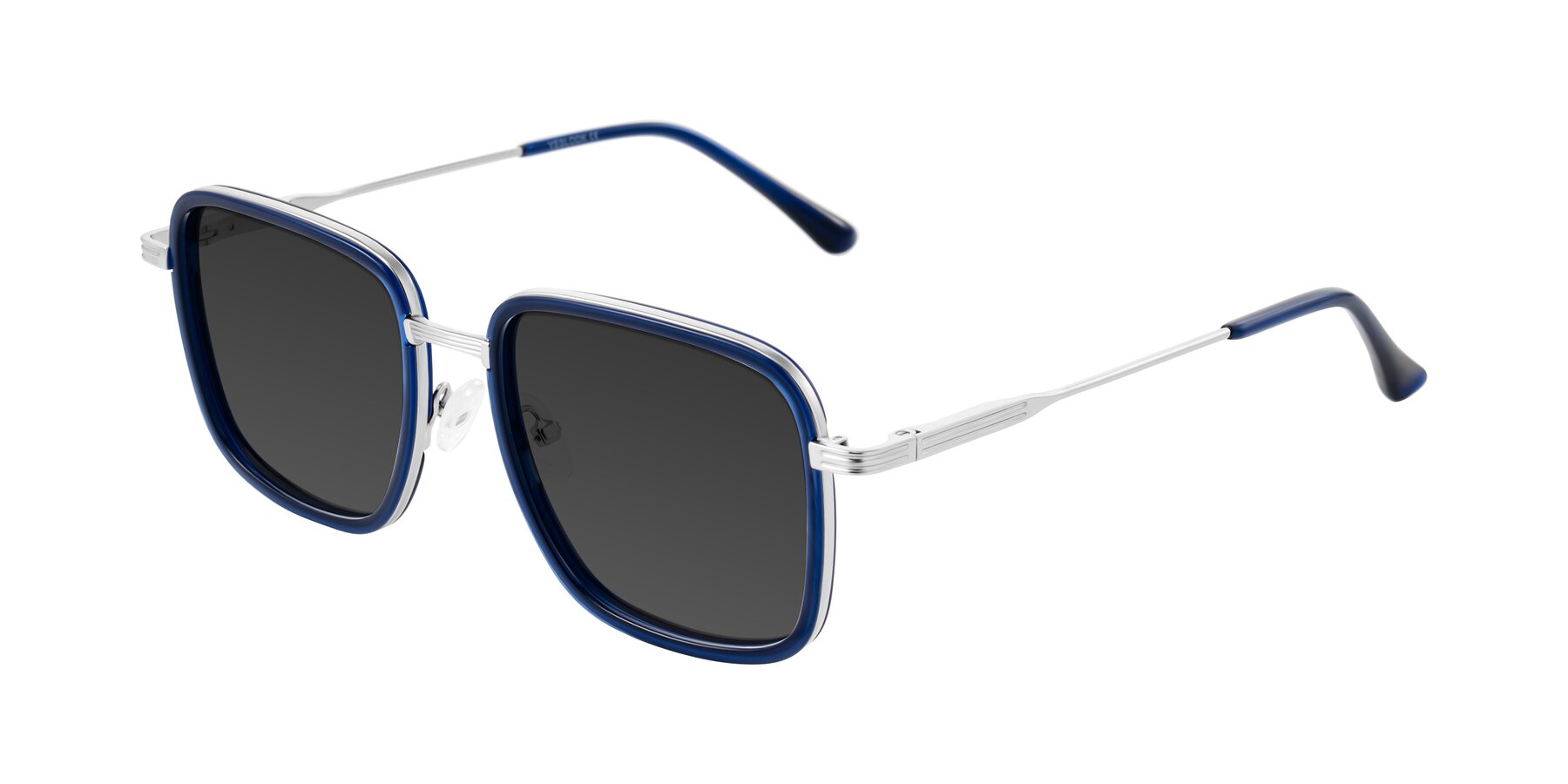 Angle of Guadiaro in Blue/Silver with Gray Tinted Lenses
