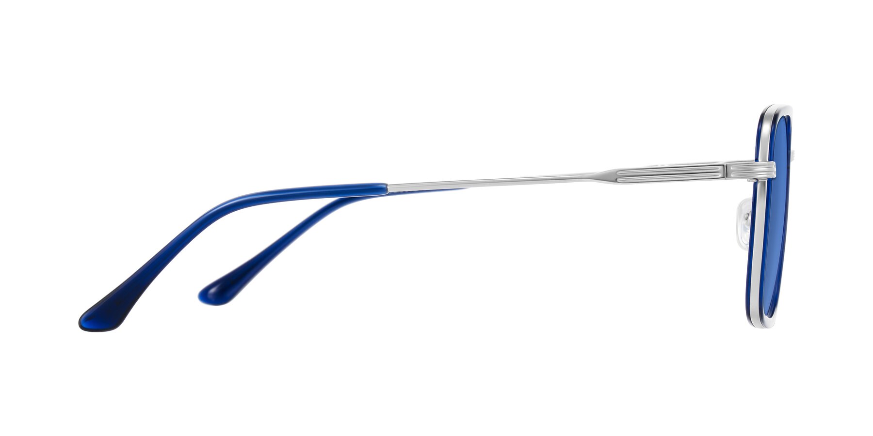 Side of Guadiaro in Blue/Silver with Blue Tinted Lenses