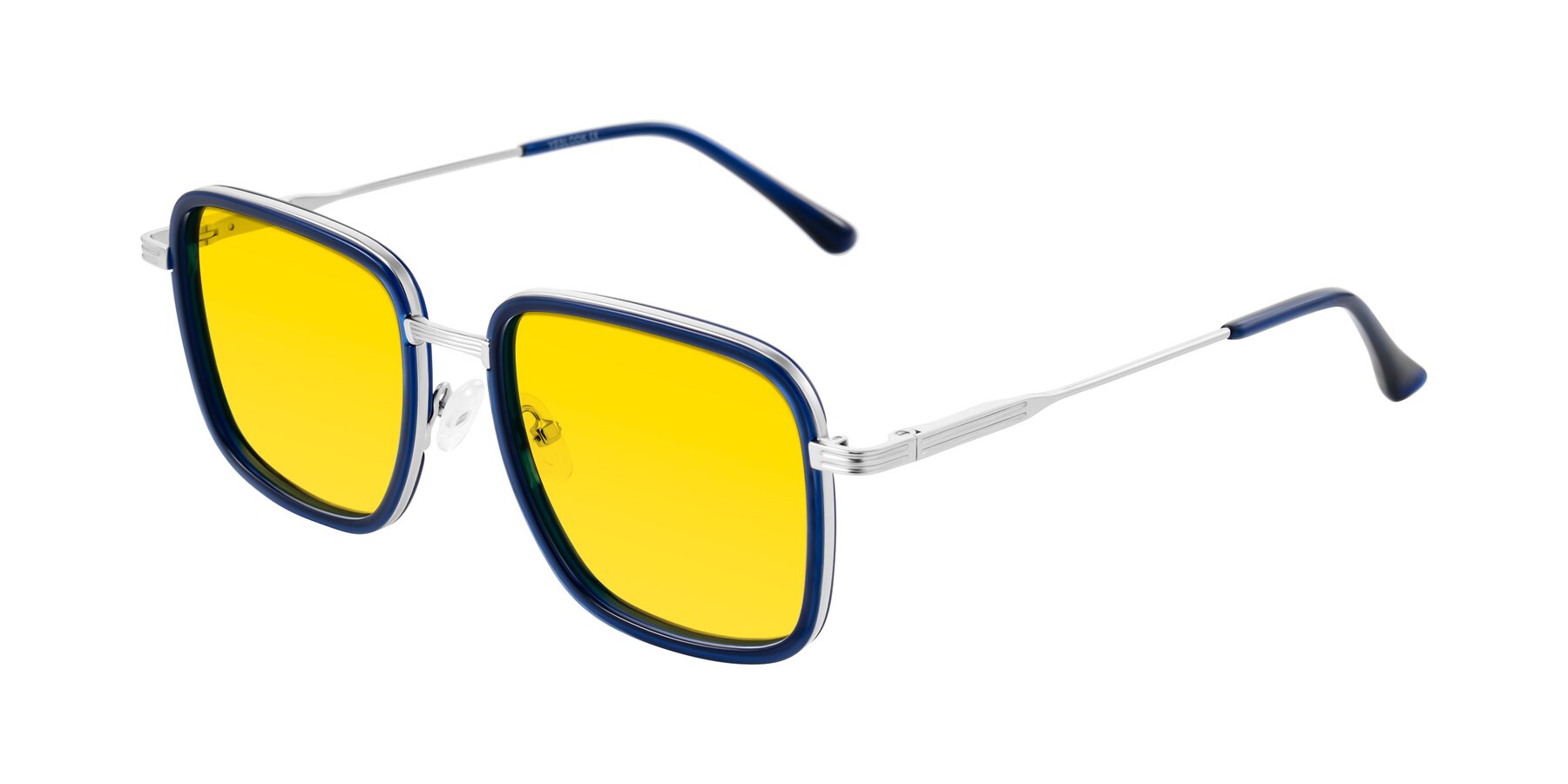 Angle of Guadiaro in Blue/Silver with Yellow Tinted Lenses