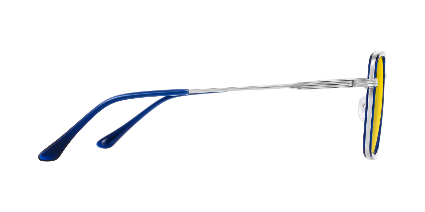 Side of Guadiaro in Blue/Silver with Yellow Tinted Lenses