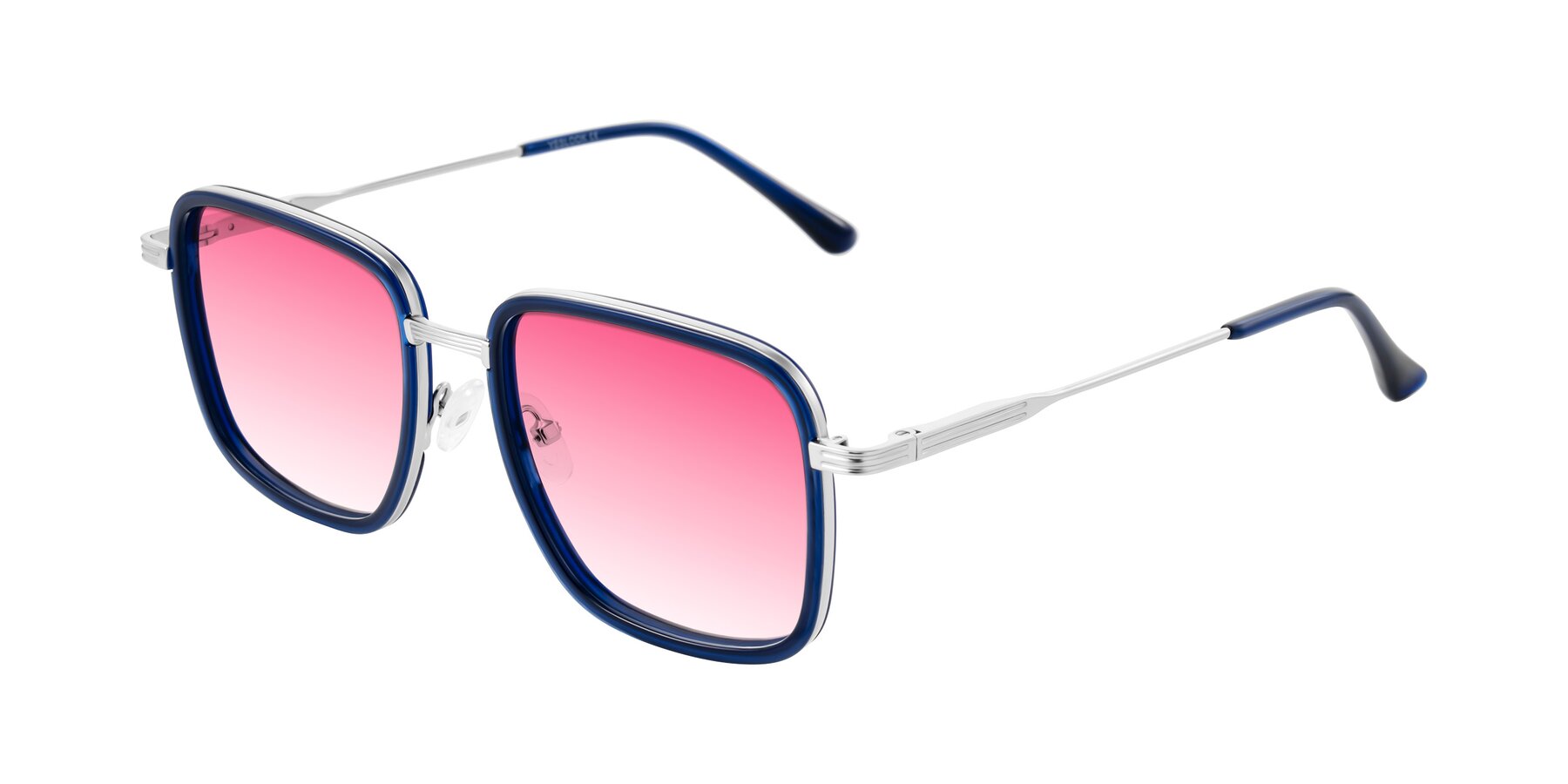 Angle of Guadiaro in Blue/Silver with Pink Gradient Lenses