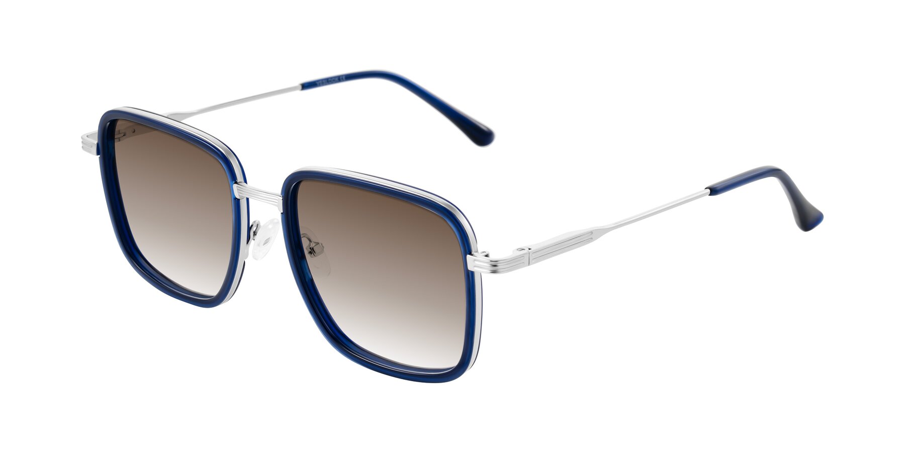 Angle of Guadiaro in Blue/Silver with Brown Gradient Lenses