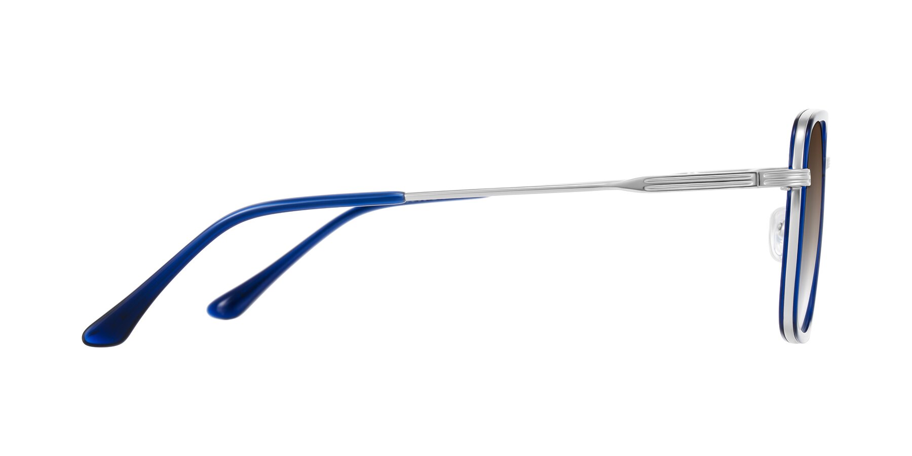 Side of Guadiaro in Blue/Silver with Brown Gradient Lenses