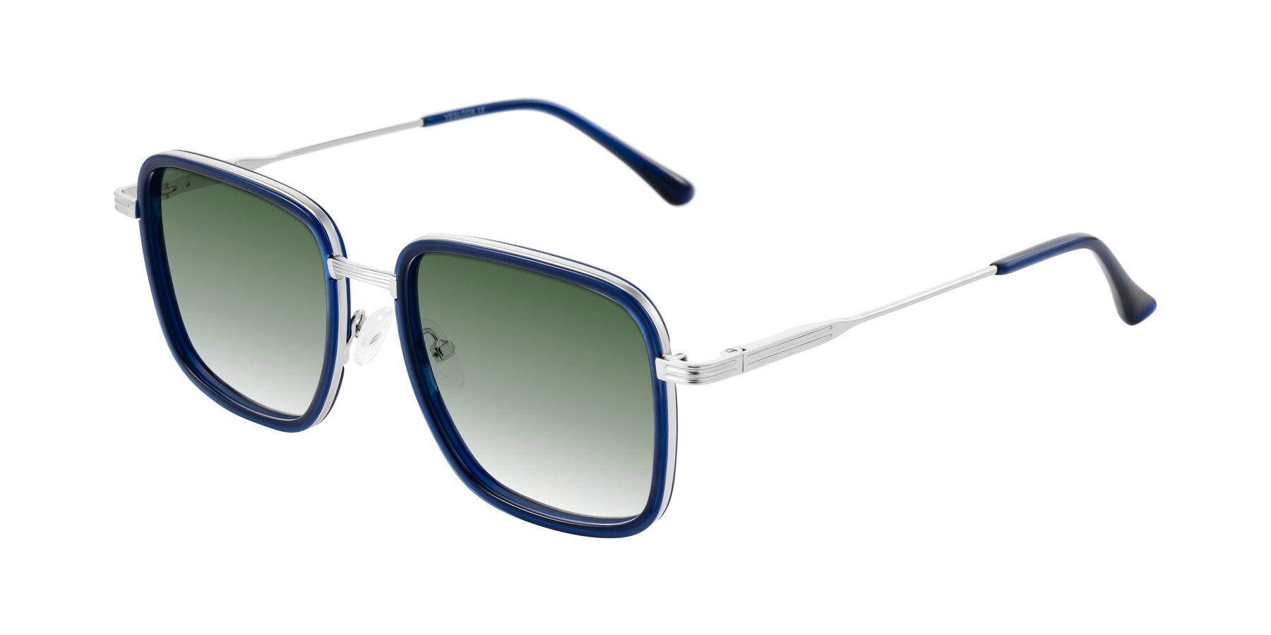 Angle of Guadiaro in Blue/Silver with Green Gradient Lenses