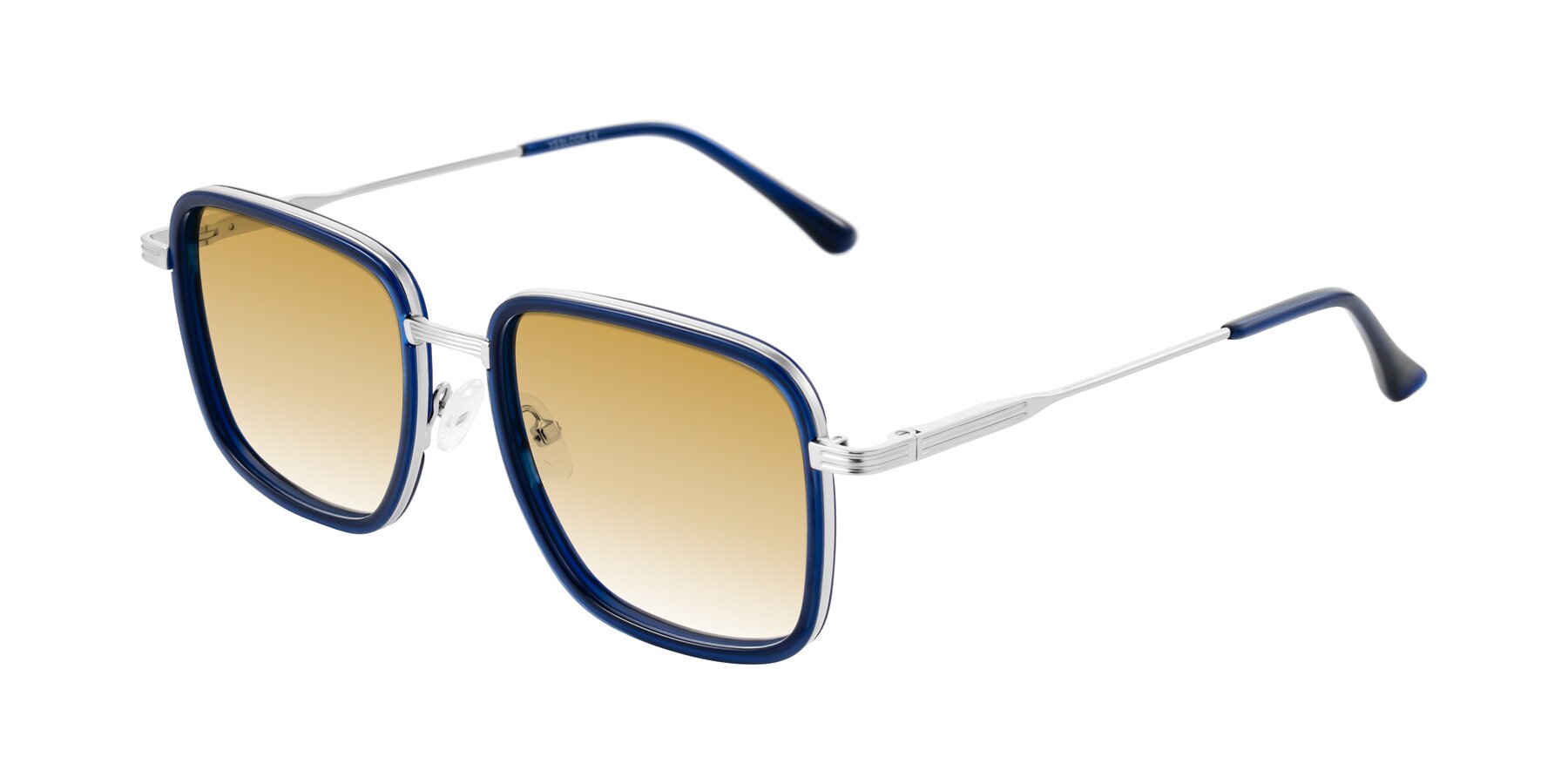 Angle of Guadiaro in Blue/Silver with Champagne Gradient Lenses