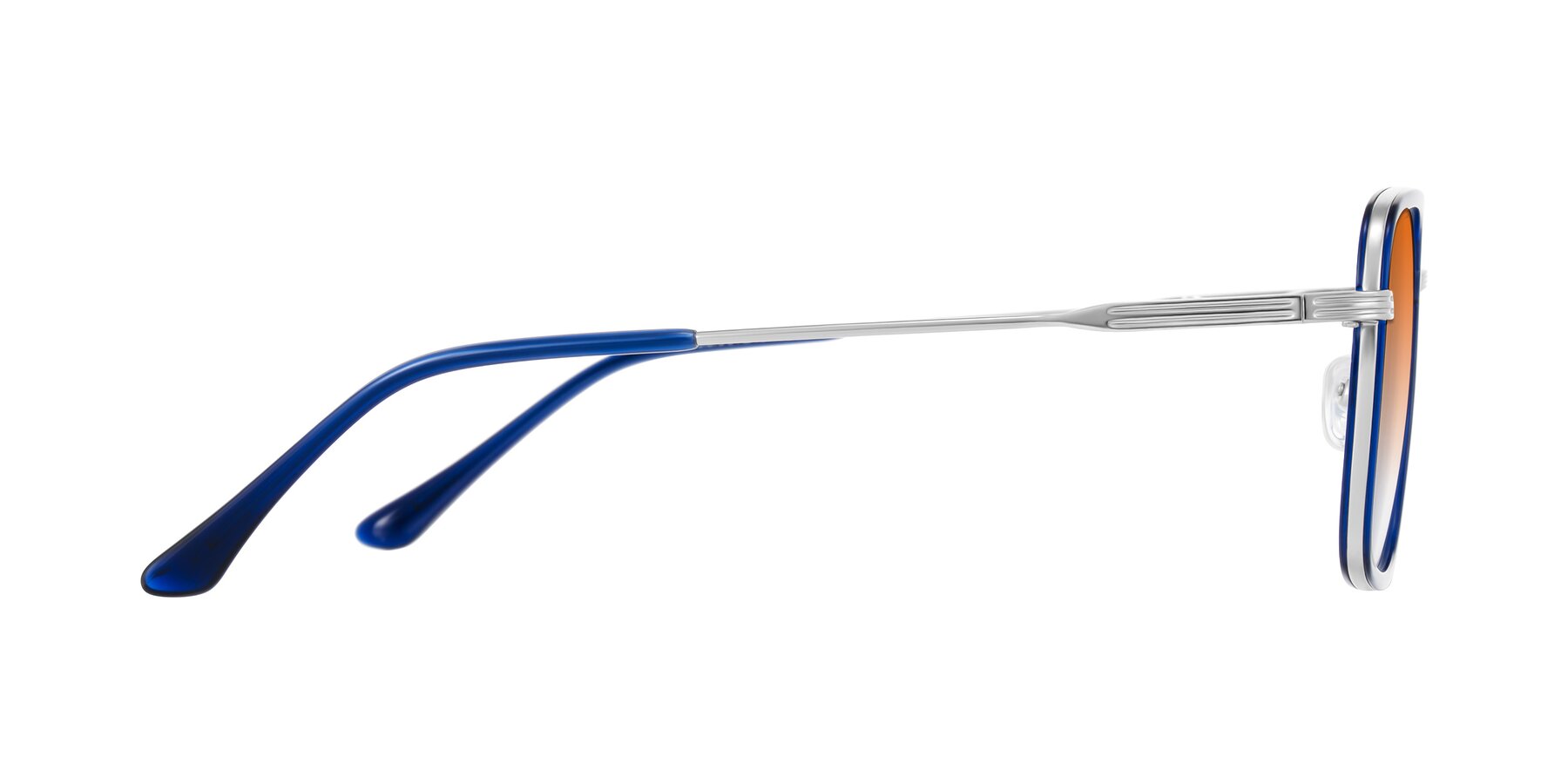 Side of Guadiaro in Blue/Silver with Orange Gradient Lenses