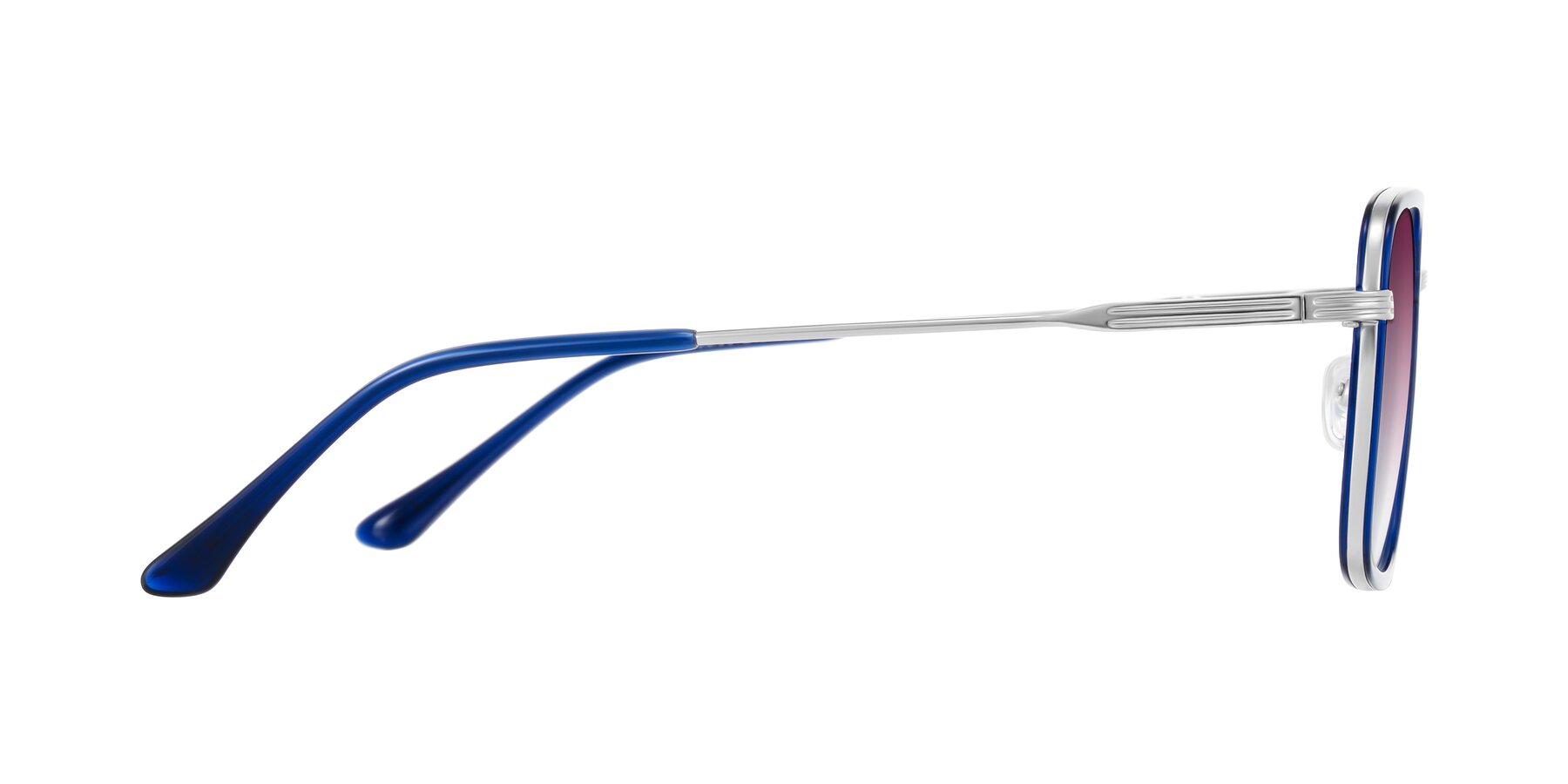 Side of Guadiaro in Blue/Silver with Wine Gradient Lenses