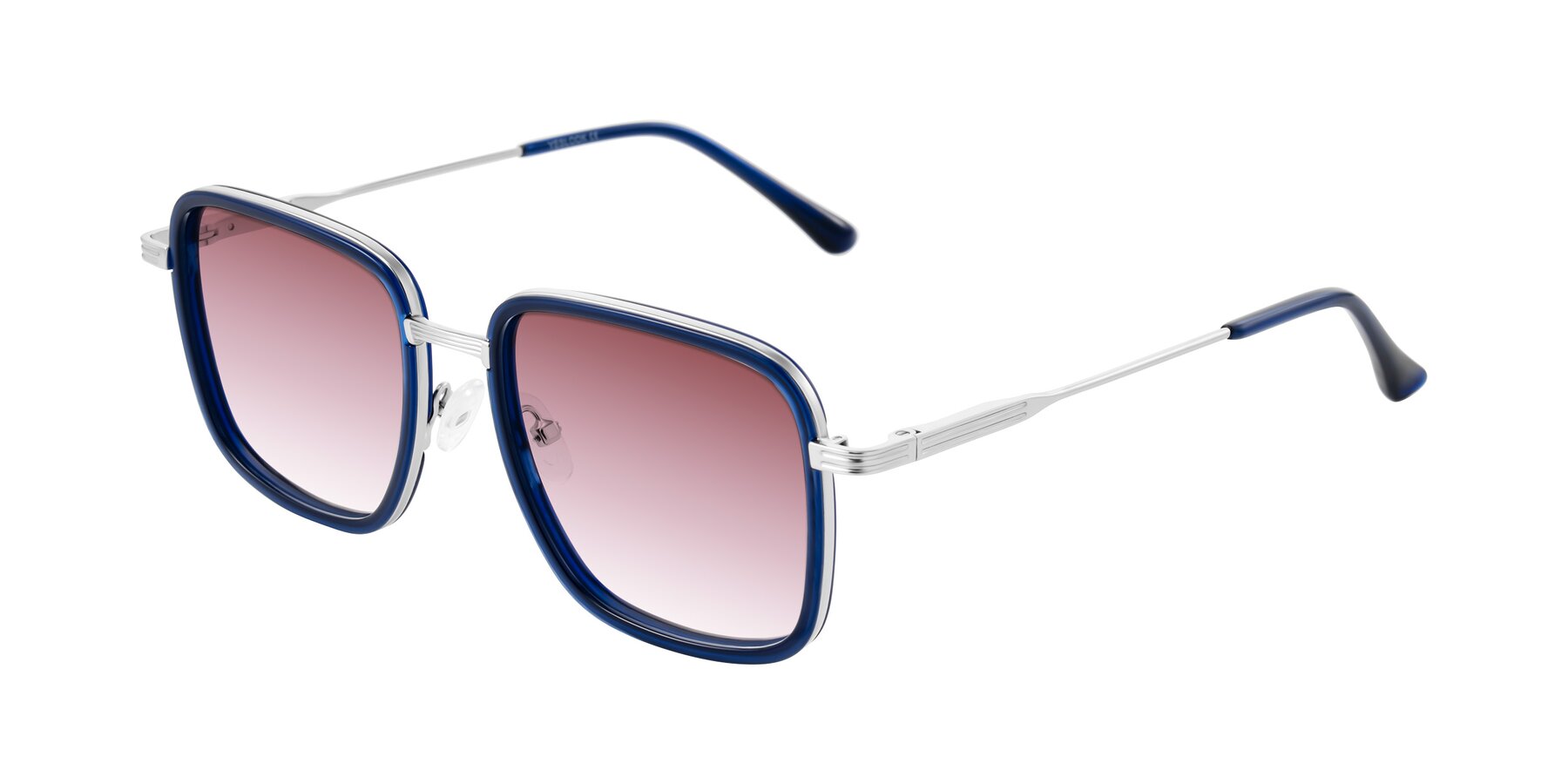 Angle of Guadiaro in Blue/Silver with Garnet Gradient Lenses