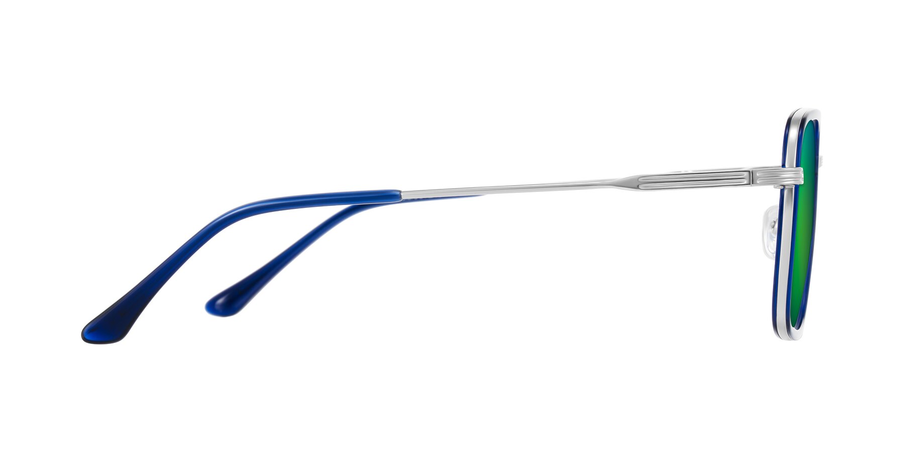 Side of Guadiaro in Blue/Silver with Green Mirrored Lenses