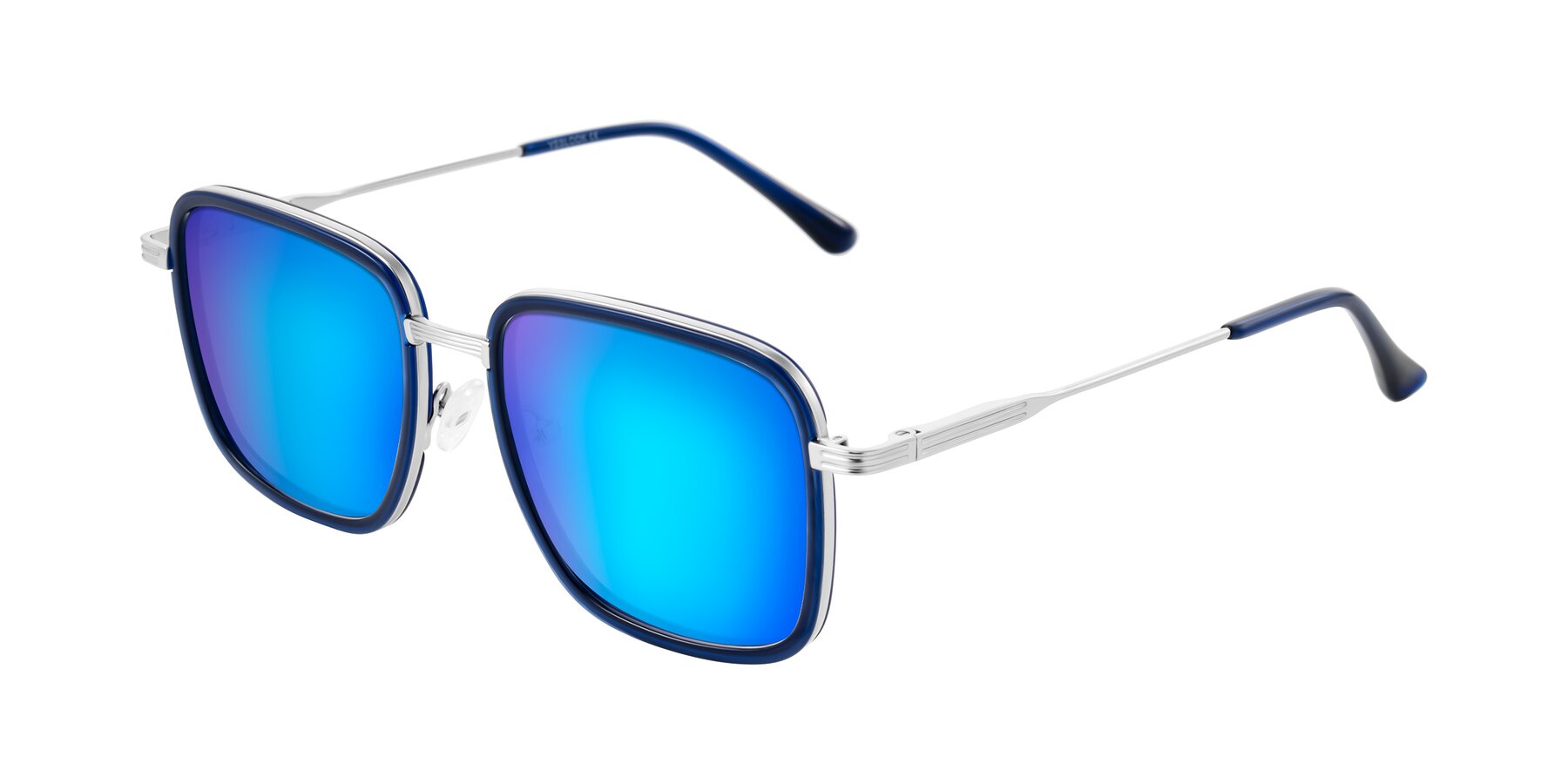 Angle of Guadiaro in Blue/Silver with Blue Mirrored Lenses