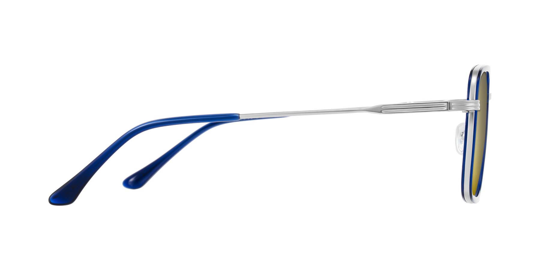 Side of Guadiaro in Blue/Silver with Gold Mirrored Lenses