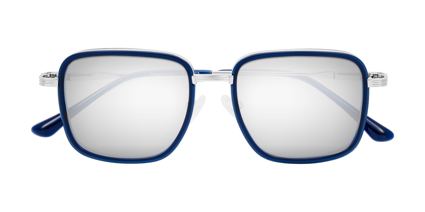 Guadiaro - Blue/Silver Flash Mirrored Sunglasses